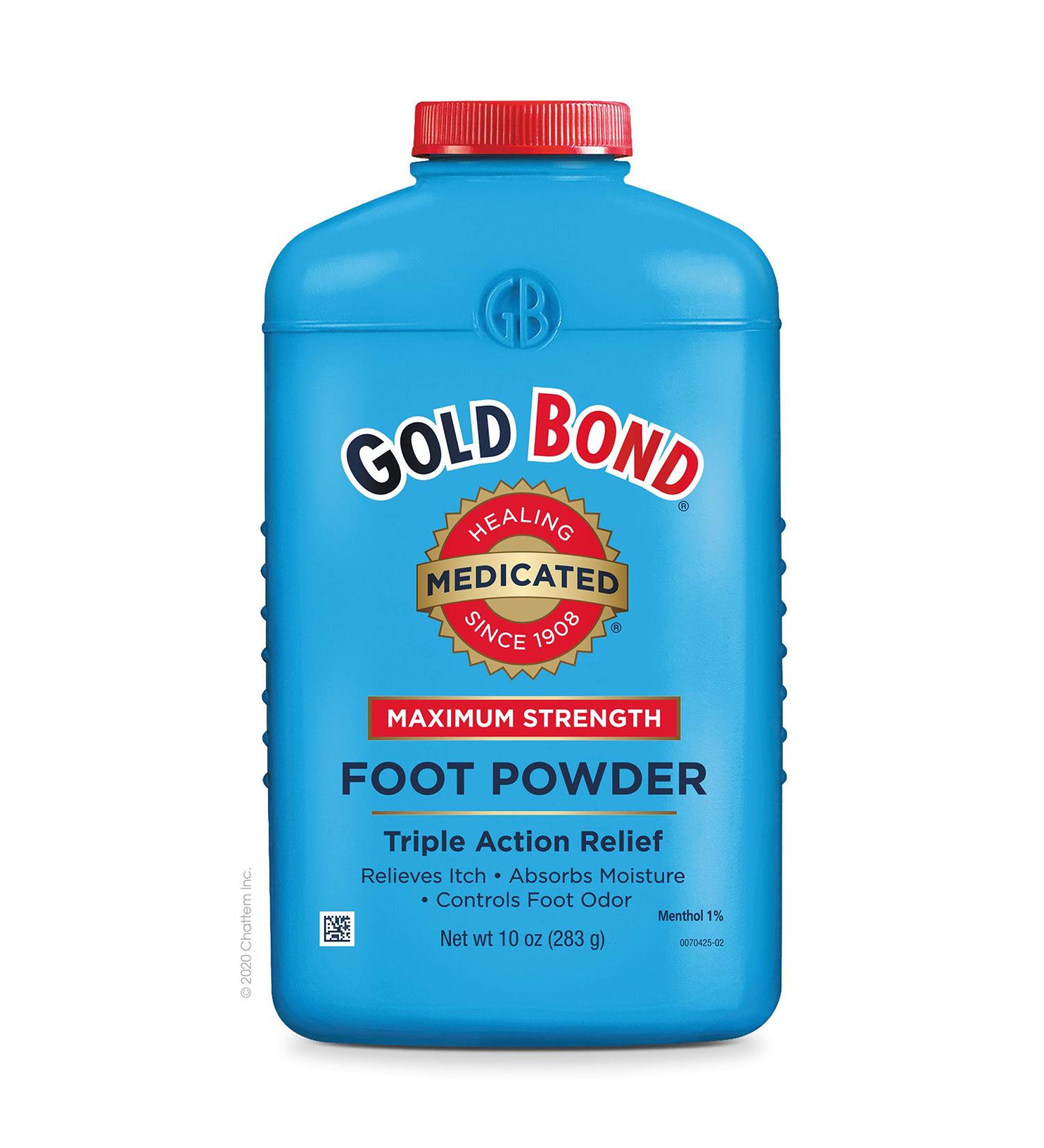 Gold Bond Medicated Foot Powder 10 oz. | Maximum Strength Odor Control & Itch Relief - Buy Online on GoSupps.com