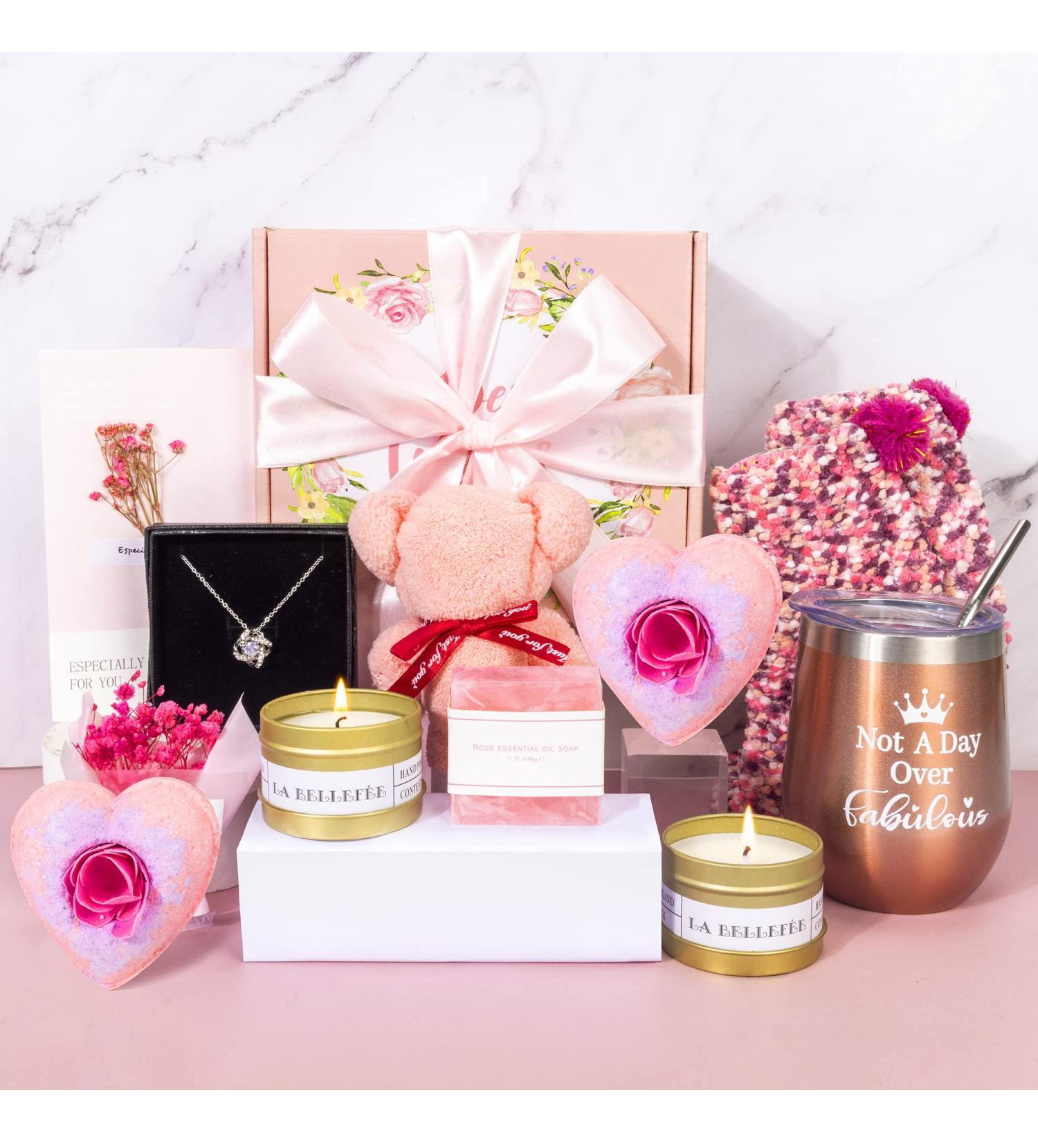 Birthday Gifts for Women | Relaxing Spa Gift Box Basket | Unique Pampering & Thank You Gifts for Mom Wife Sister & Best Friend - Buy Online on GoSupps.com