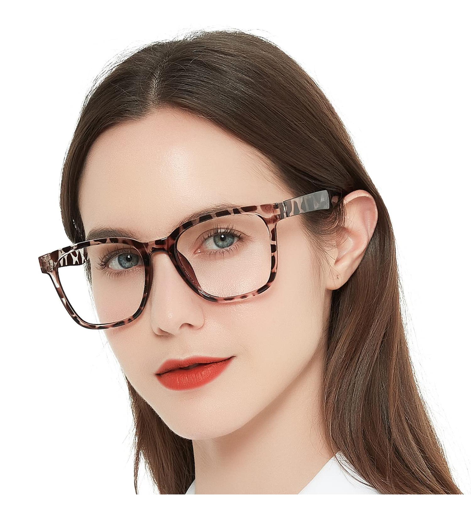 AEZUNI Oversize Square Reading Glasses for Women - Trendy Large Readers (Demi 1.0 - 3.5) - Stylish Oversized Prescription Eyewear International Shipping Available - Buy Online on GoSupps.com