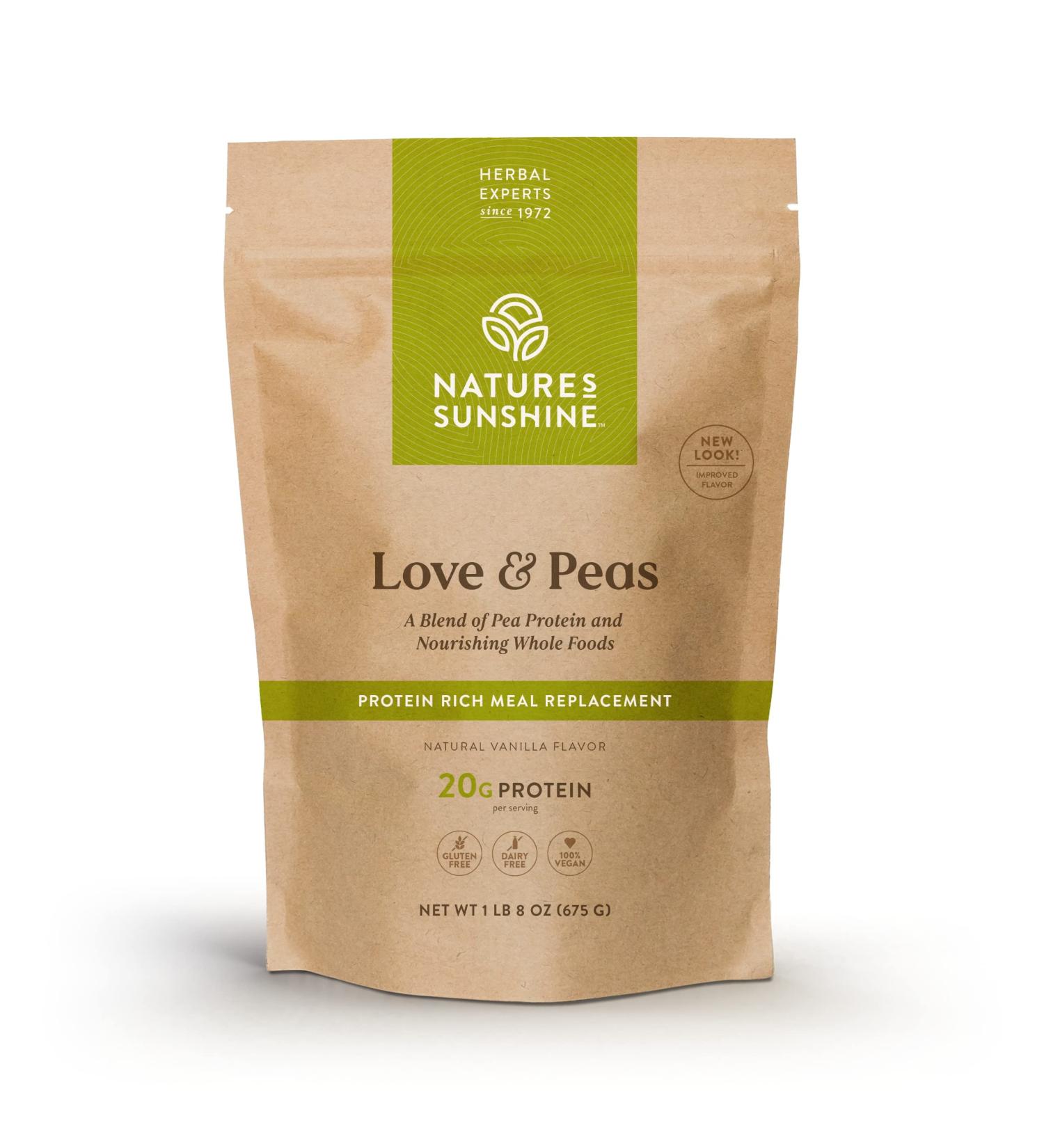 Buy Nature's Sunshine Love and Peas 675g Bag - Healthy Plant-Based Protein | International Shipping Available - Buy Online on GoSupps.com