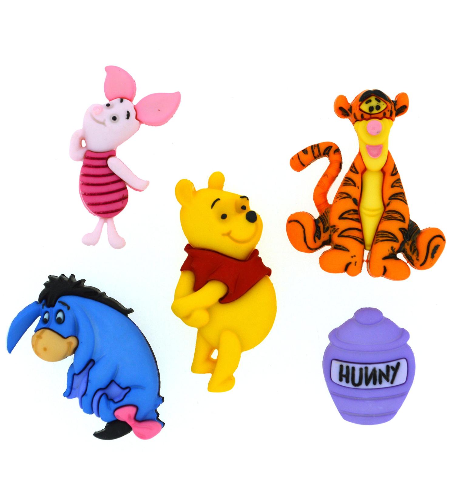 Dress It Up 7729 Disney Button Embellishments  Winnie The Pooh Small  Medium  Large