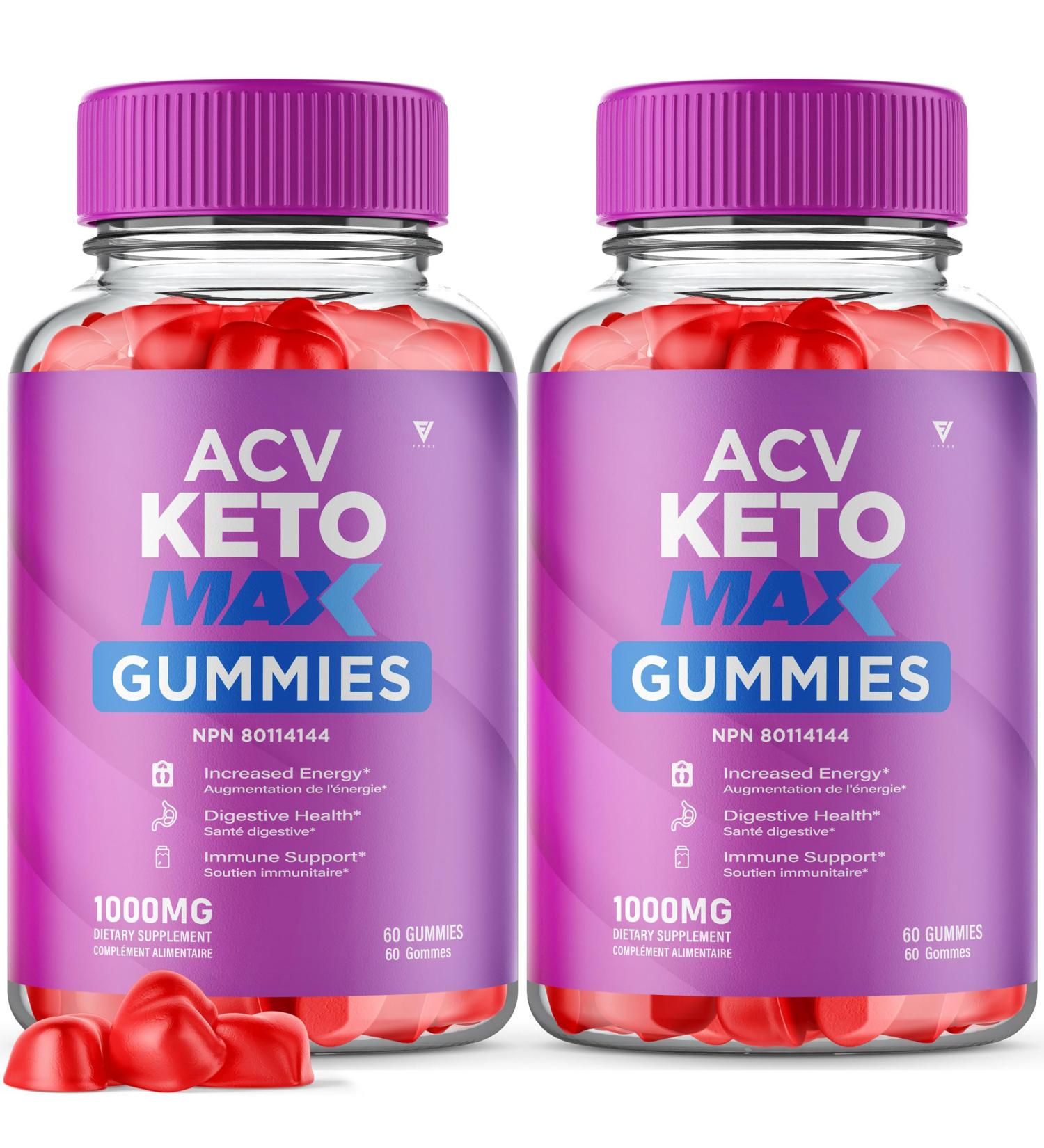 (2 Pack) ACV Keto Max Gummies ACV Keto Plus Canada Healthy Lifestyle Formula Support Supplement Compl ment alimentaire ACV Keto Max Support (120 Gummies) - Buy Online on GoSupps.com
