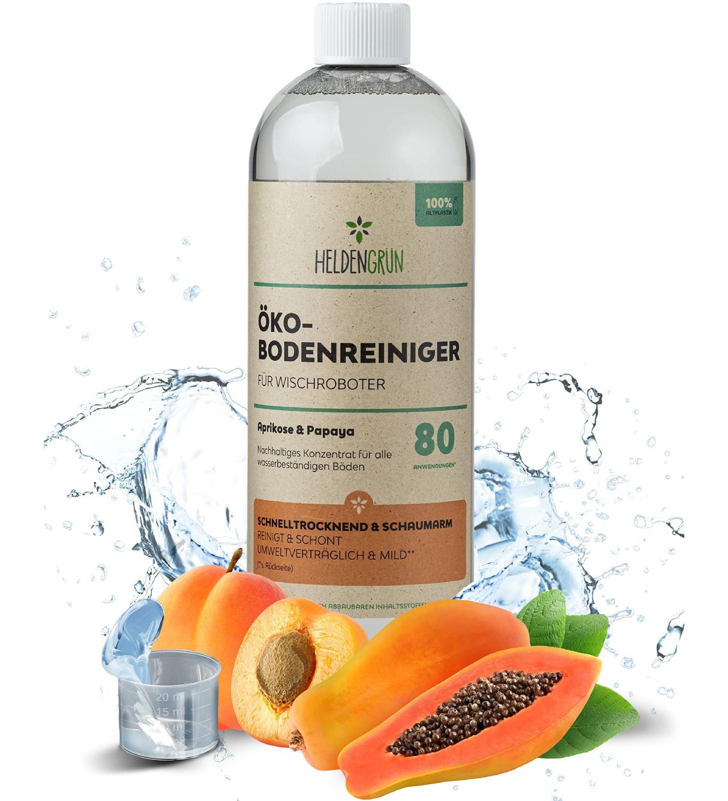 Heldengr n KO Floor Cleaner for Moped Robots - Apricot & Papaya | Streak-Free Quick-Drying Foam Arm Cleaner - 1000ml (1 Pack) - Buy Online on GoSupps.com