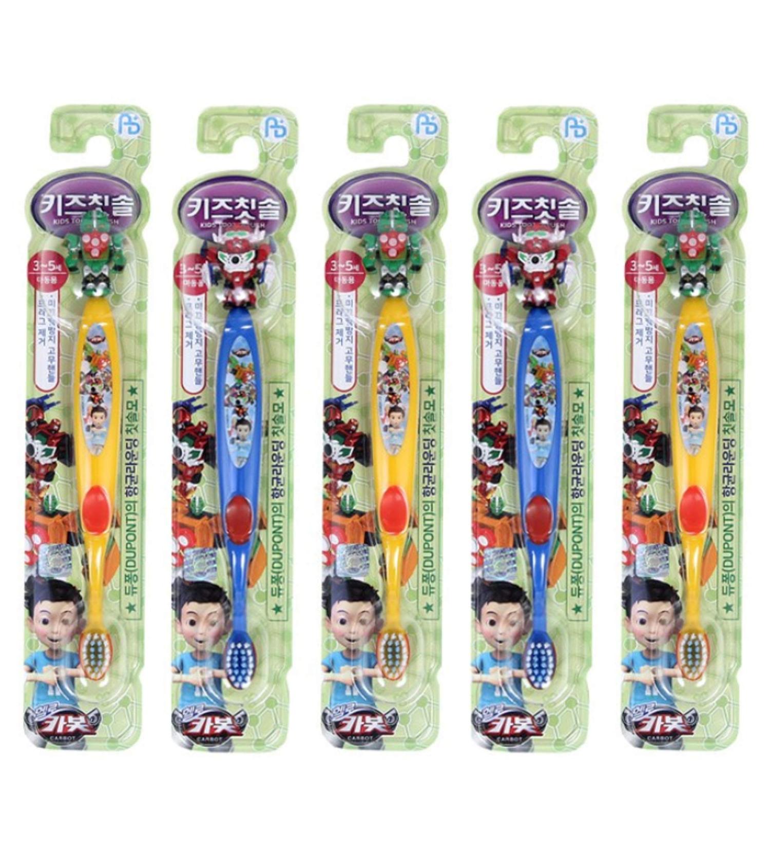 Buy Character Extra Soft Toothbrush Set for Kids 3-5 Years - 5-Pack Transforming Robot Figures - International Shipping Available - Buy Online on GoSupps.com
