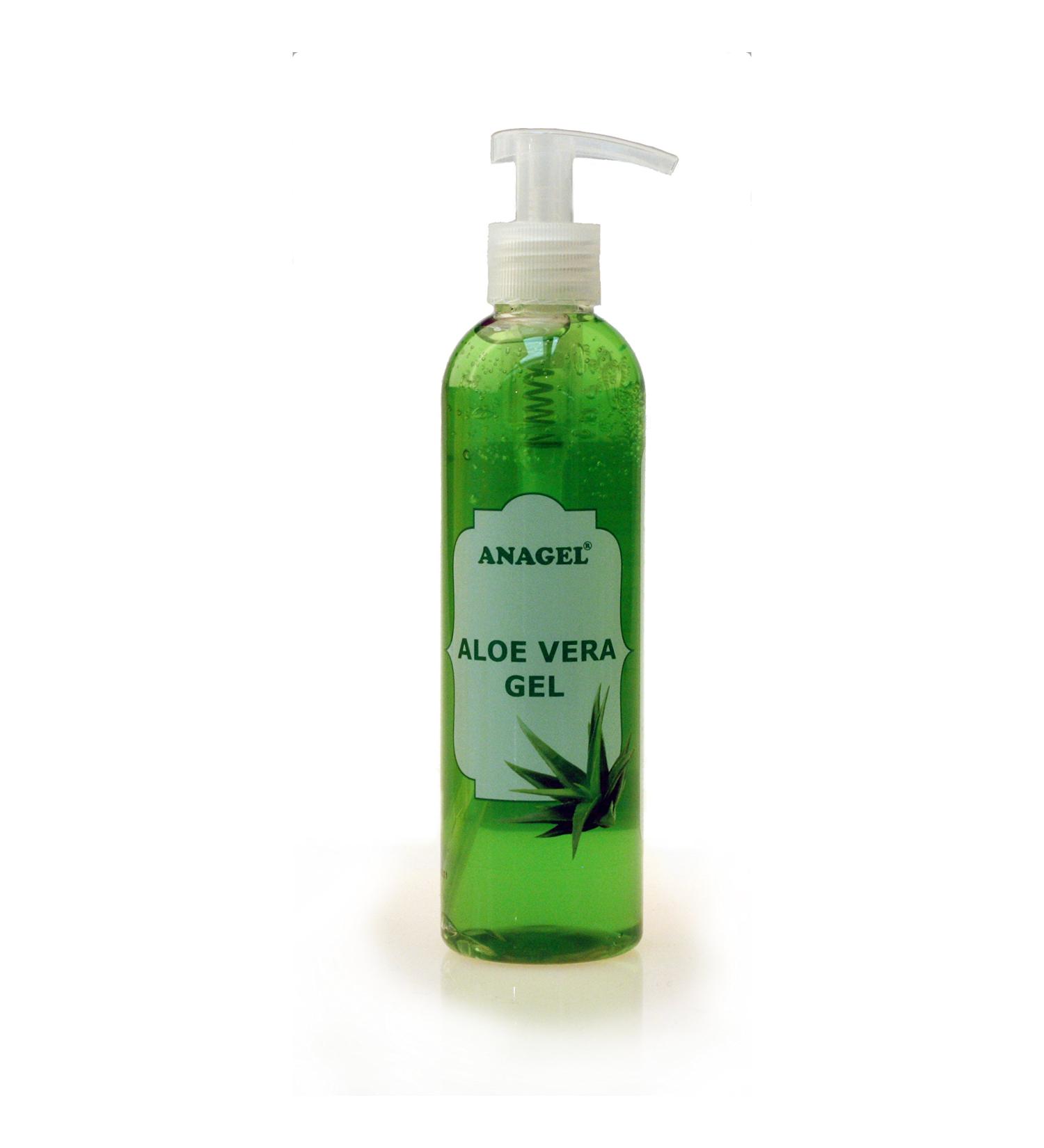 Aloe Vera Gel with Pump Dispenser - Natural Skin Treatment for After Sun, Hair Removal & Shaving (250ml) - Buy Online on GoSupps.com