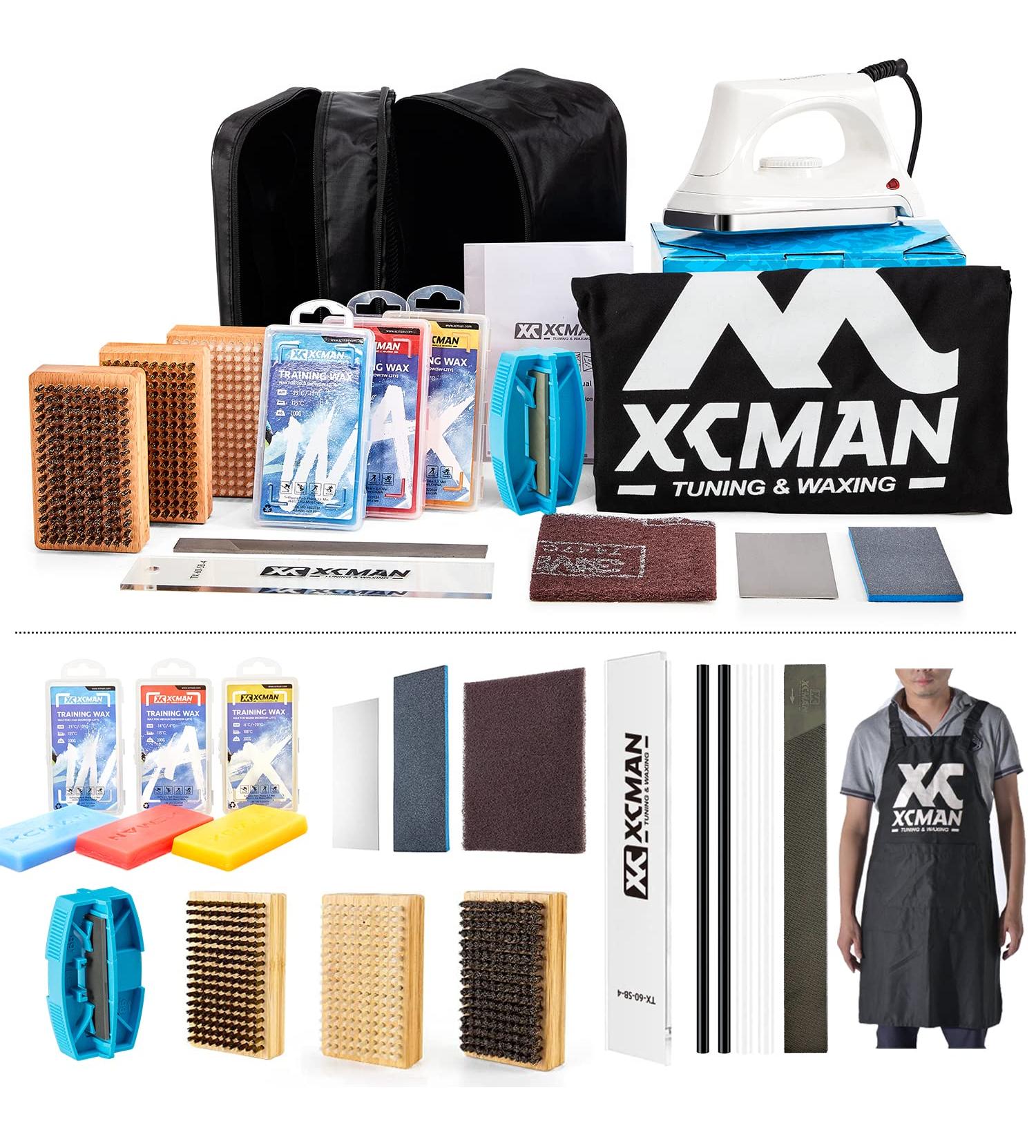 XCMAN Ski Snowboard Tuning Kit with Waxing Iron & Universal Wax - STK-3 LUXURY VERSION - Buy Online on GoSupps.com