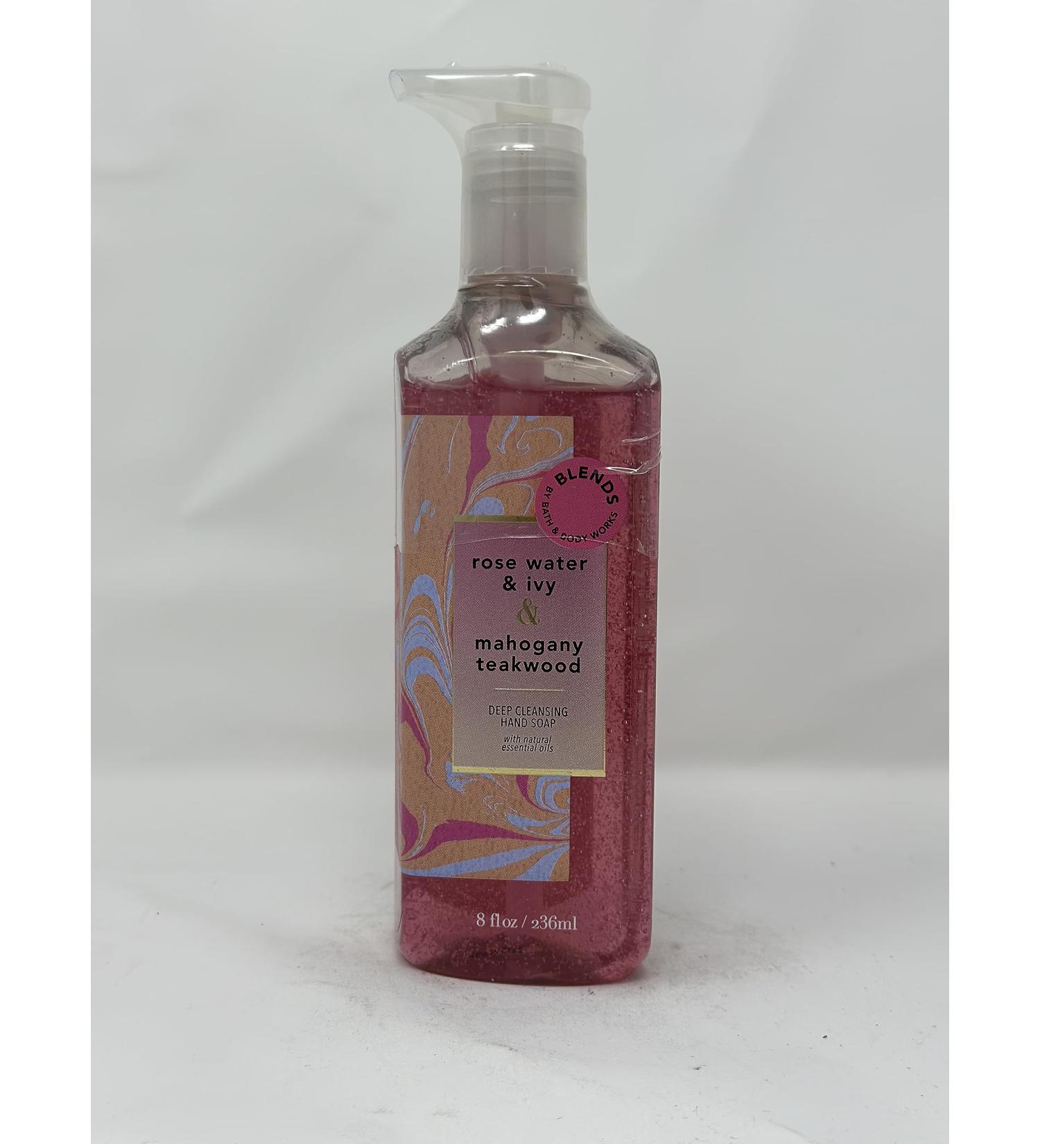 Rose Water & Ivy + Mahogany Teakwood Cleansing Gel Hand Soap 8 fl oz / 236 mL
