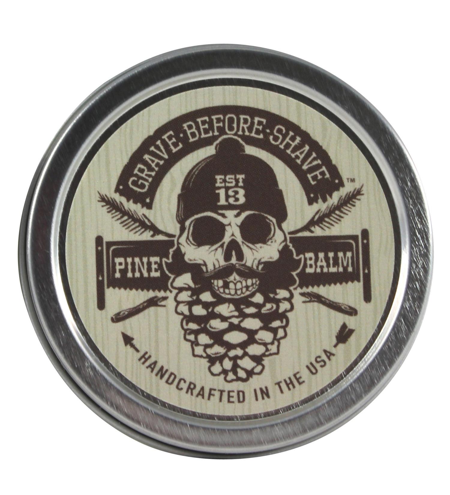 Grave Before Shave Pine Scent Beard Balm (Pine/Cedar wood scent) (2 oz.)