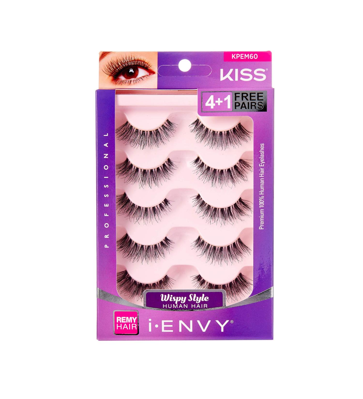 iEnvy by Kiss So Wispy 03 Strip Eyelashes 5 Pair Value Pack - Natural Wispies Style - 10 Count - Buy Online on GoSupps.com