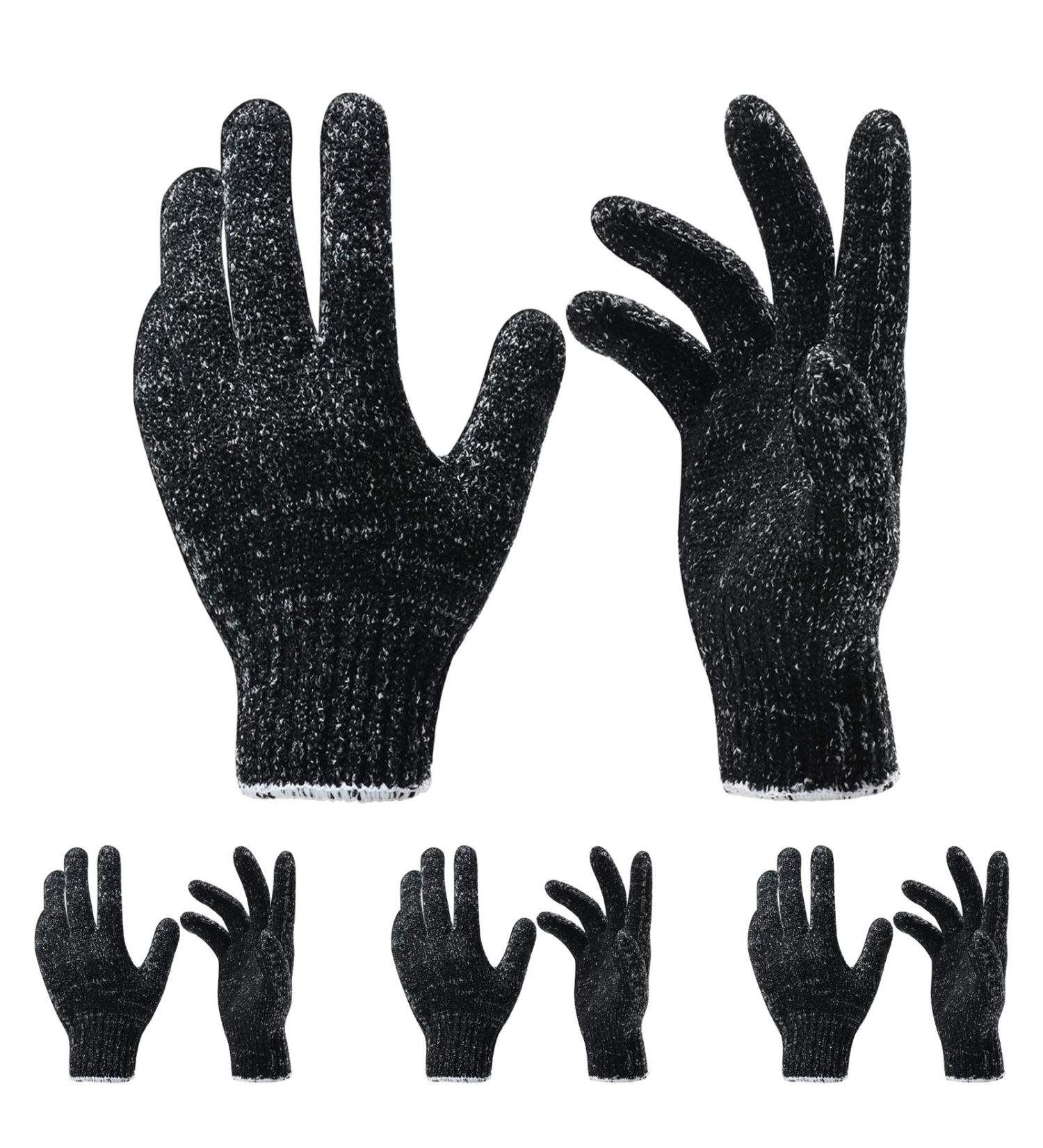 Exfoliating Shower Gloves - 4 Pairs (8 Pcs) Premium Body Scrubber for Spa, Massage & Dead Skin Removal - Deep Cleaning Black - Buy Online on GoSupps.com