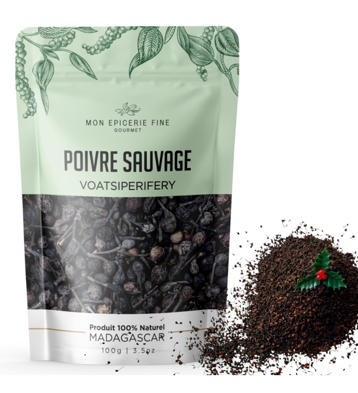 Wild Pepper 100G from Madagascar 100% Natural Selection Gourmet ZIP Bag Recyclable Made in Europe - Buy Online on GoSupps.com
