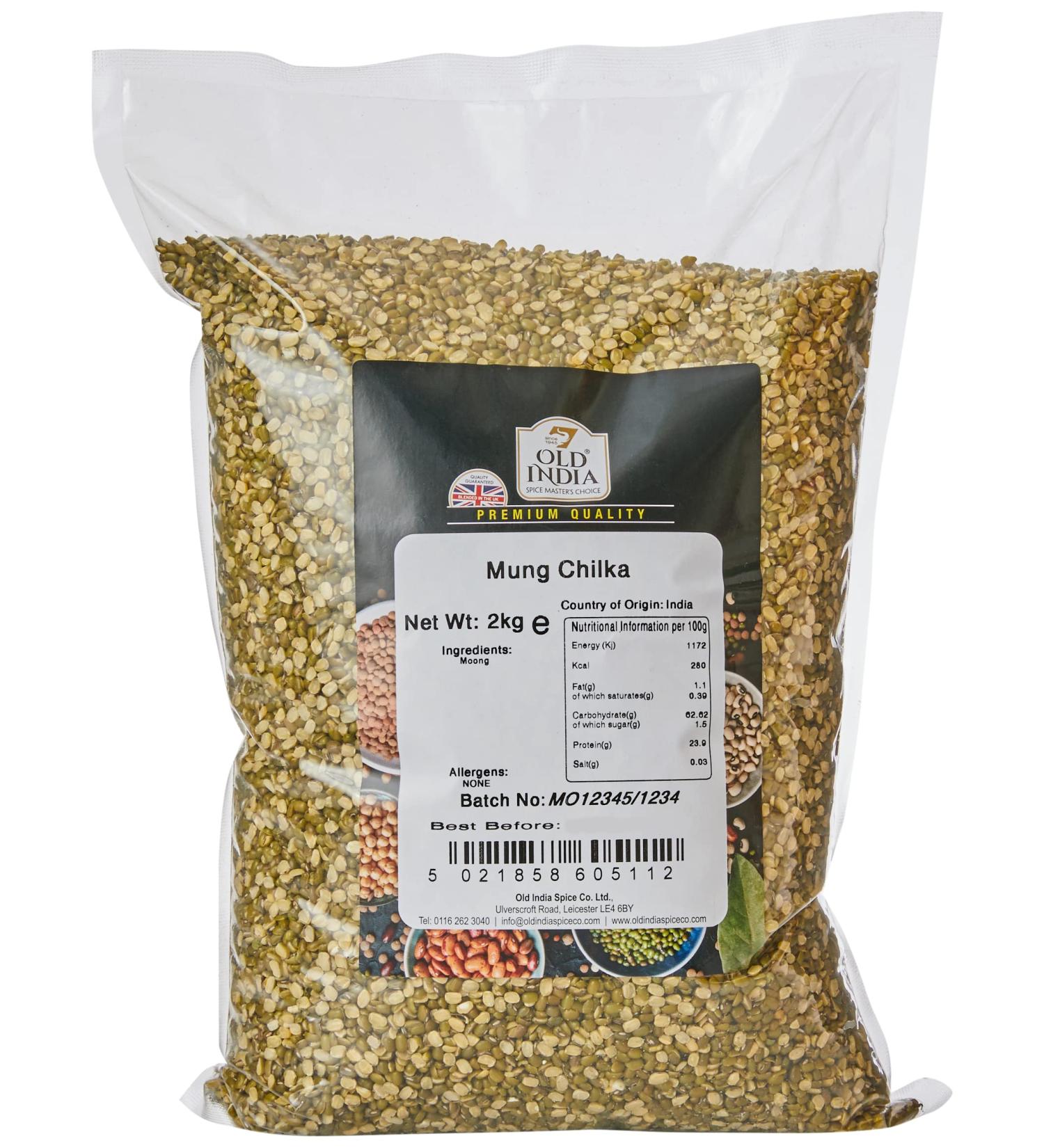 Old India Mung Chilka 2kg - Premium Quality Green Lentils | Buy Online - Buy Online on GoSupps.com