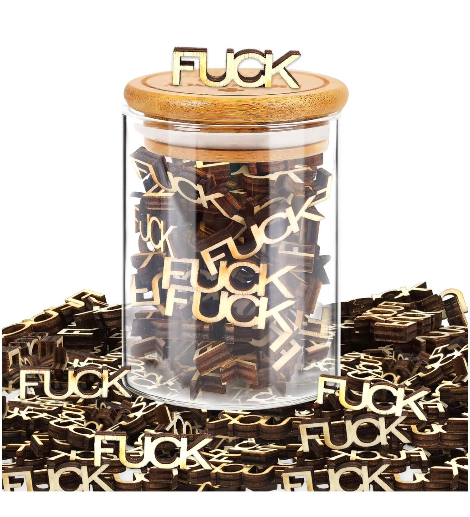 Audasi Fucks to Give Jar of Fucks Emergency Fuck Jar Jar of Fucks Gift Jar Wooden Fucks Gift Swear Jar Gift for Men Women Gag Gifts Fucks Jar of Gifts for Christmas Funny Spoof Birthday Gift - Buy Online on GoSupps.com