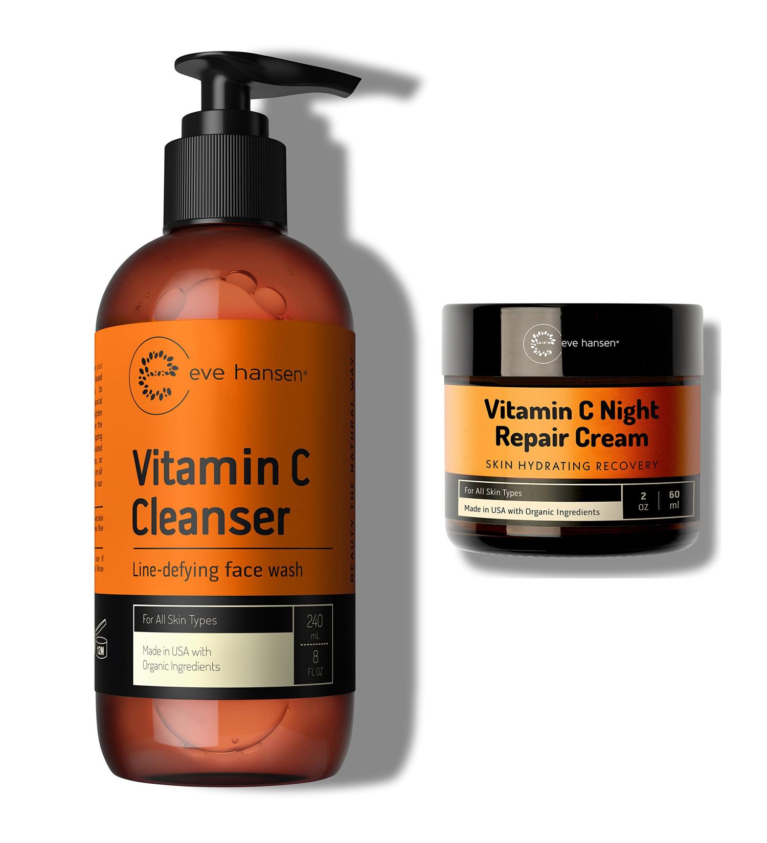 Eve Hansen Vitamin C Night Cream and Face Wash - Buy Online on GoSupps.com