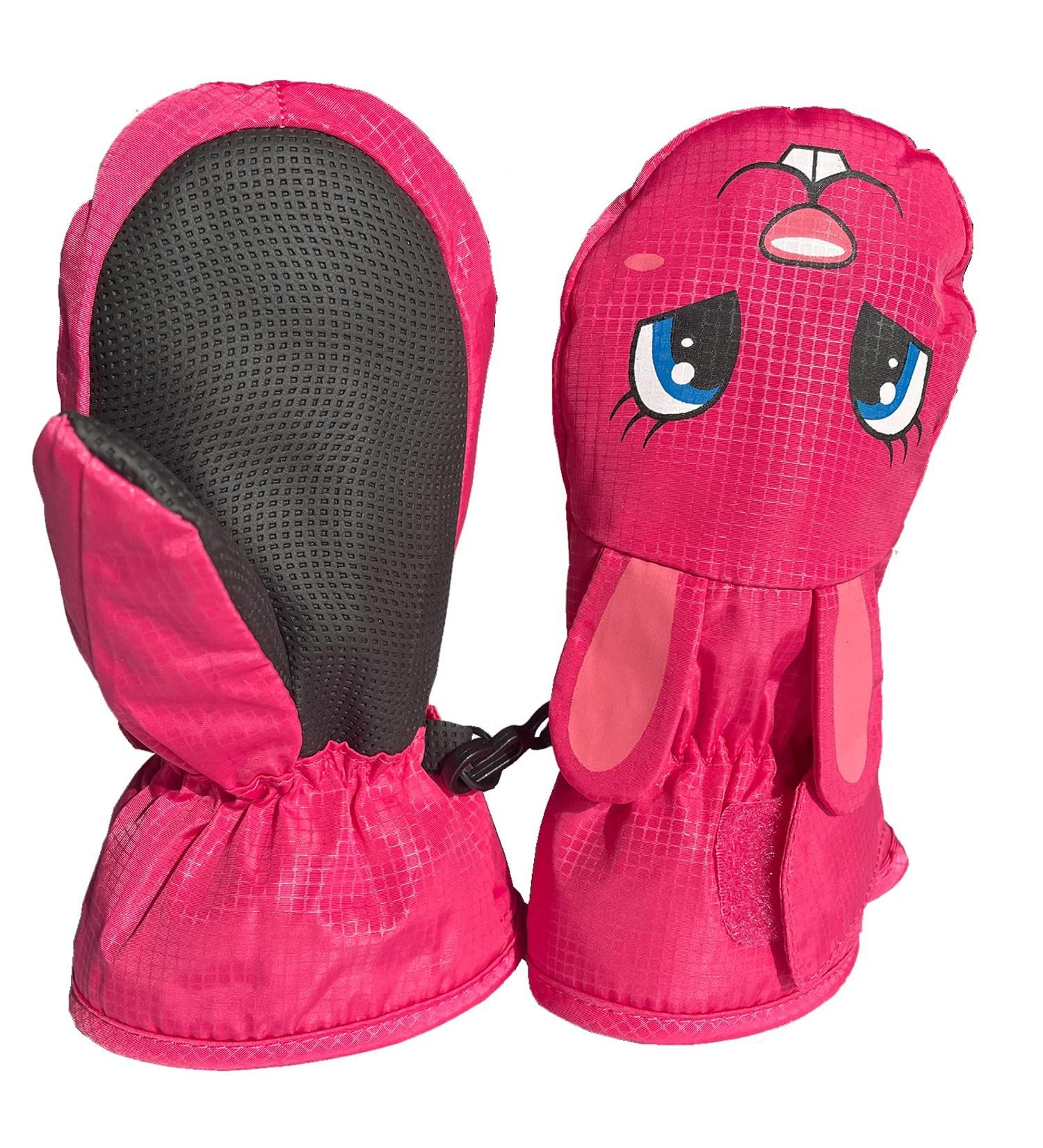 Buy Winter Gloves for Kids - Waterproof & Warm Ski Gloves for 1-9 Years - Pink Rabbit Faustlings Fleece Snow Gloves - Buy Online on GoSupps.com