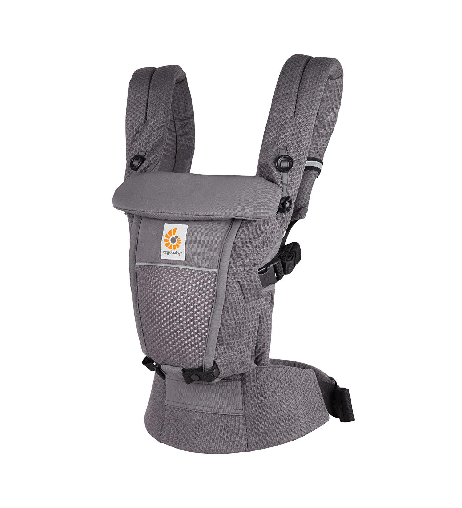 Ergobaby Adapt Carrier for Newborns | 3 Positions | SoftFlex Mesh | Graphite Grey - Buy Online on GoSupps.com