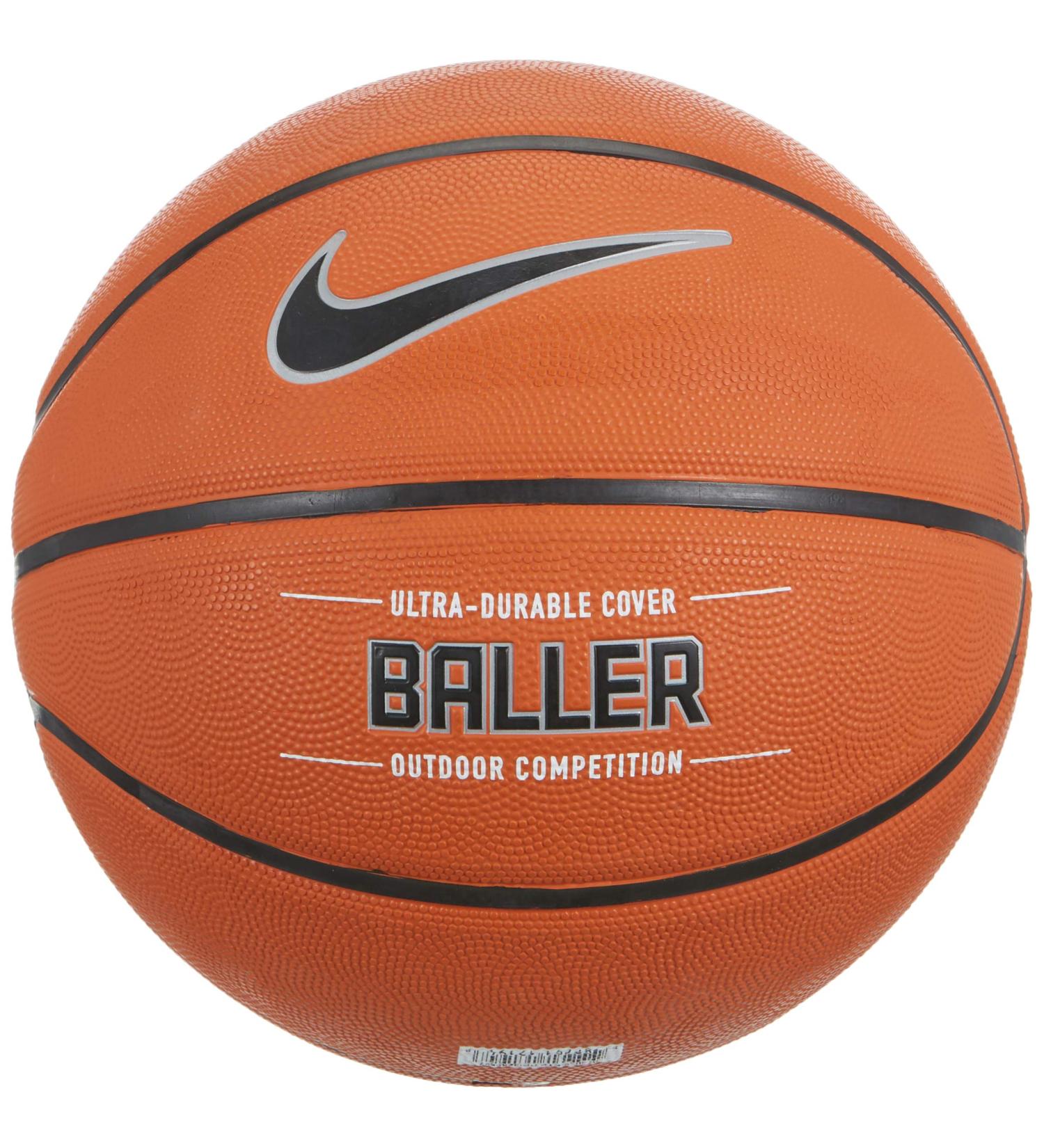 Nike Baller Basketball Full Size (29.5) - Amber/Black/Metallic Platinum | For Ages 13 - Buy Online on GoSupps.com