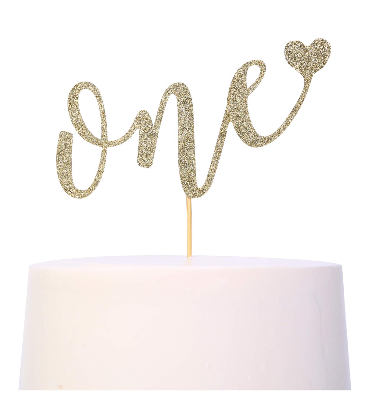Cake Topper For 1st Birthday - Smash Cake Topper  Birthday Cake For Photo Booth Props  Glitter Cake Decorating Supplies  First Anniversary ONE' Birthday Cake Bunting Flag (1st Birthday Cake Topper) - Buy Online on GoSupps.com