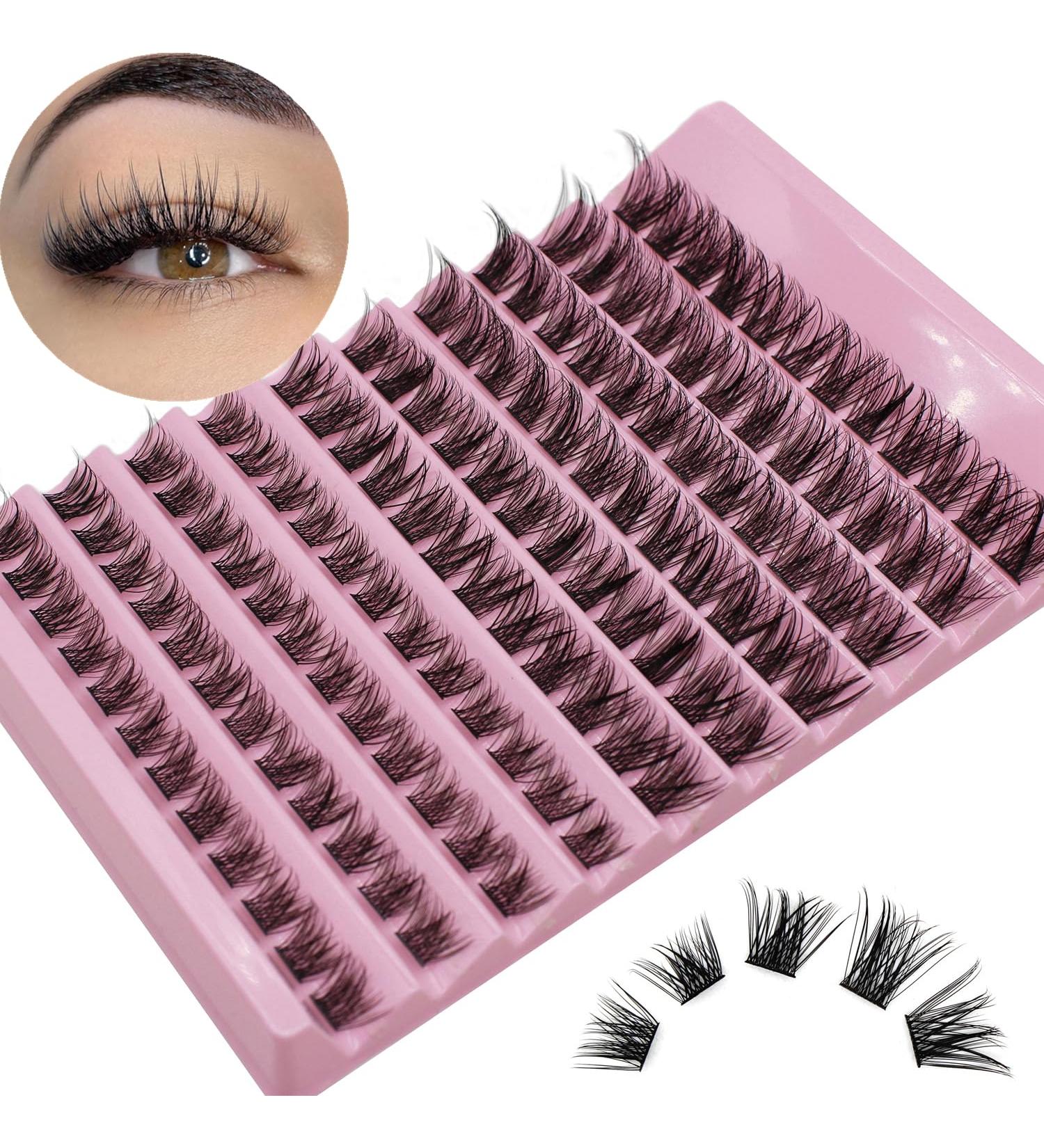 Selawasty 120pcs DIY Eyelash Extensions Clusters D Curl | Wispy Lashes Cluster for At-Home Individual Lash Extensions - Buy Online on GoSupps.com
