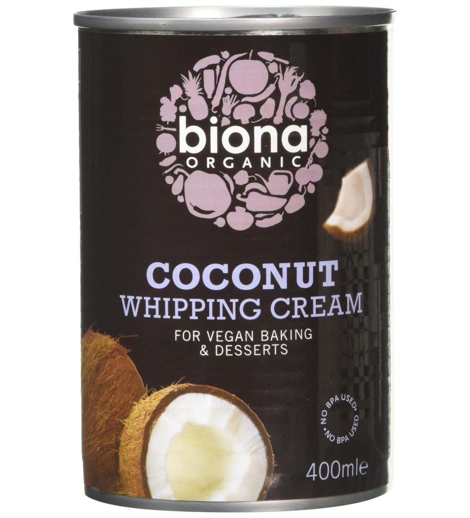 Biona Organic Coconut Whipped Cream 400ml Pack of 6