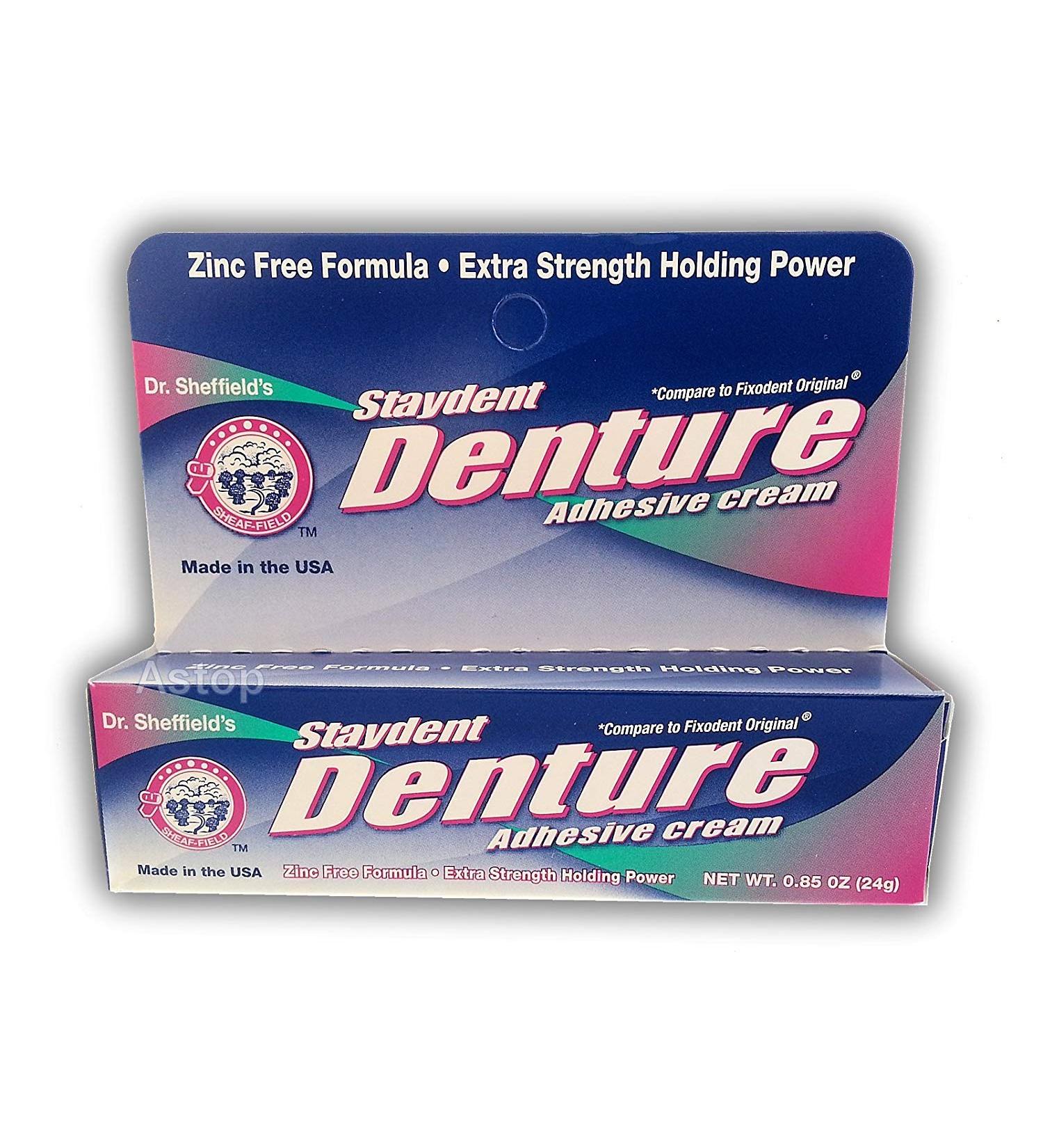 Dr Sheffield's STAYDENT  extra strength Denture Adhesive Cream  0.85 oz
