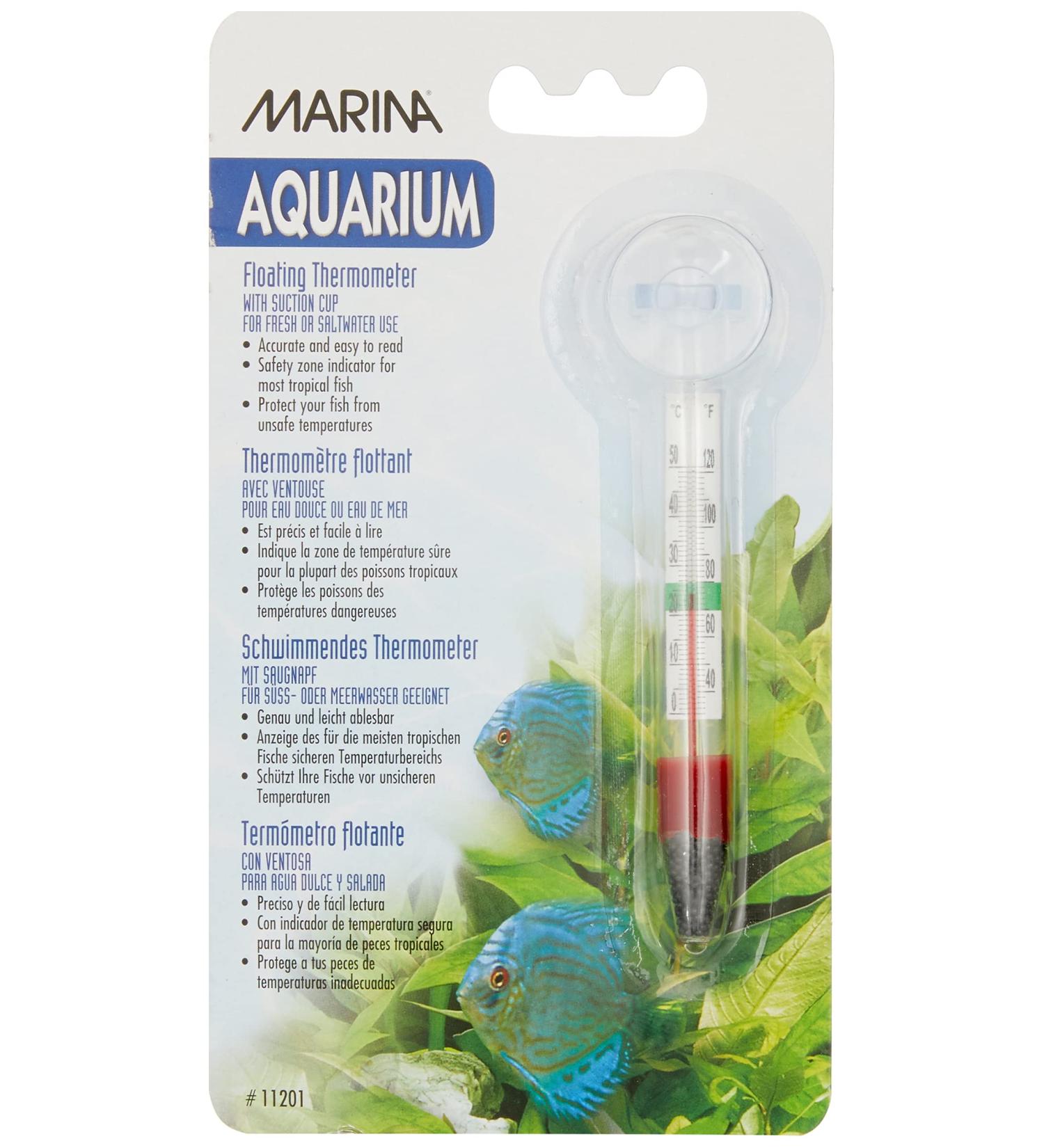 Marina Floating Thermometer - Accurate Water Temperature Reader with Suction Cup - Buy Online on GoSupps.com