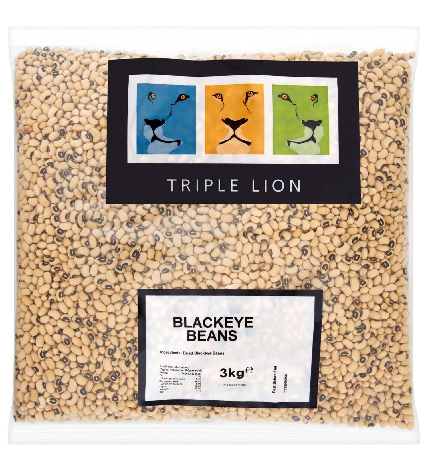 Triple Lion Blackeye Beans - 1x3kg