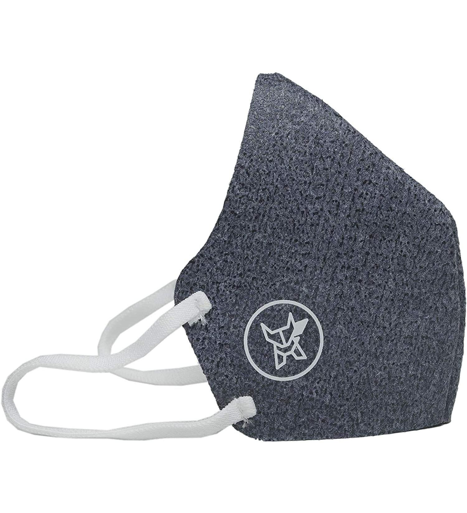 Blue Adult Polyester Filament Fabric Reusable Face Mask - Stylish & Comfortable Protection for Every Occasion - Buy Online on GoSupps.com