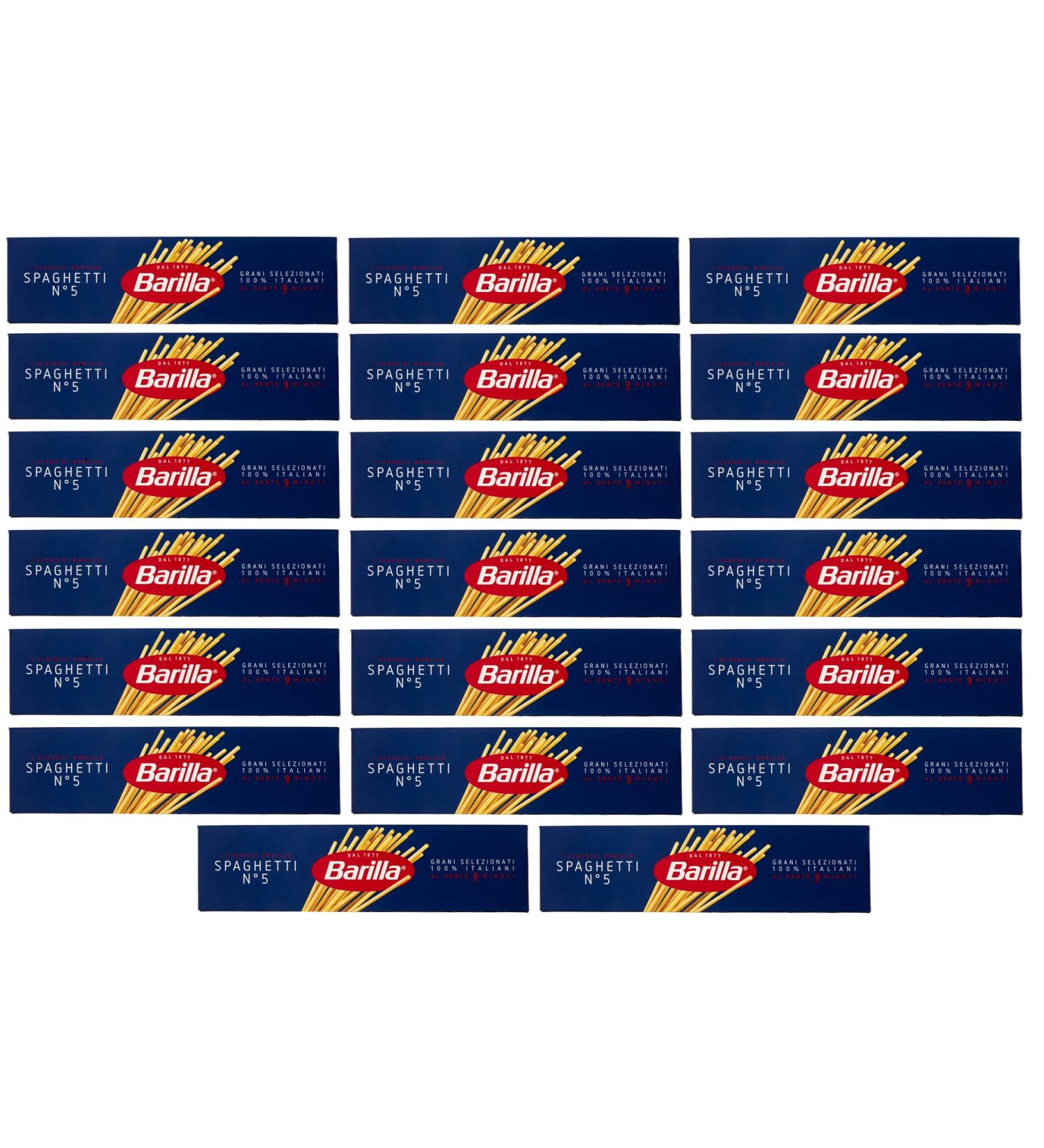 Buy 10Kg Barilla Spaghetti No. 5 - 20 x 500g Packs | Authentic Italian Pasta for Worldwide Shipping - Buy Online on GoSupps.com