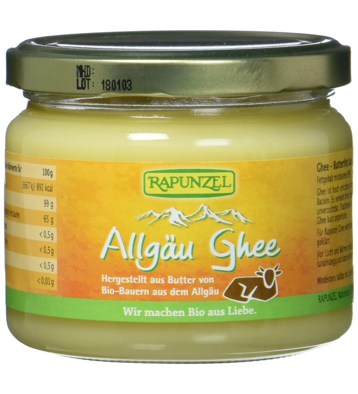 Buy Rapunzel Allg u Ghee 250g - Premium Quality Organic Ghee for Cooking & Baking - Fast International Shipping - Buy Online on GoSupps.com