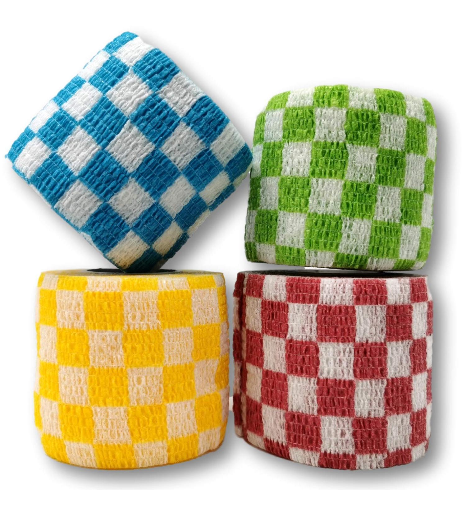 Lisacare Crossfit Tape - 4 Rolls | 5cm Wide Medical Sports Bandage - Color & Motif Selection - Karo Mix Set - Buy Online on GoSupps.com