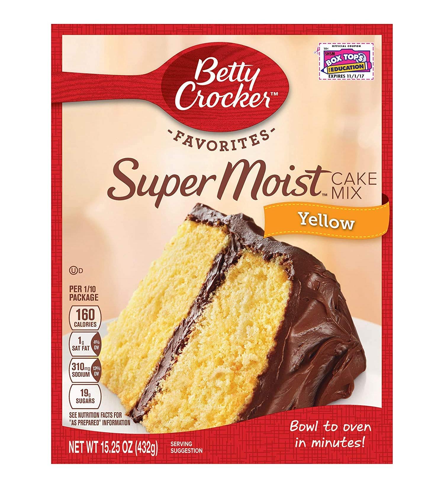 Betty Crocker Super Moist Yellow Cake Mix 15.25oz - Delicious and Easy to Bake - Buy Online on GoSupps.com