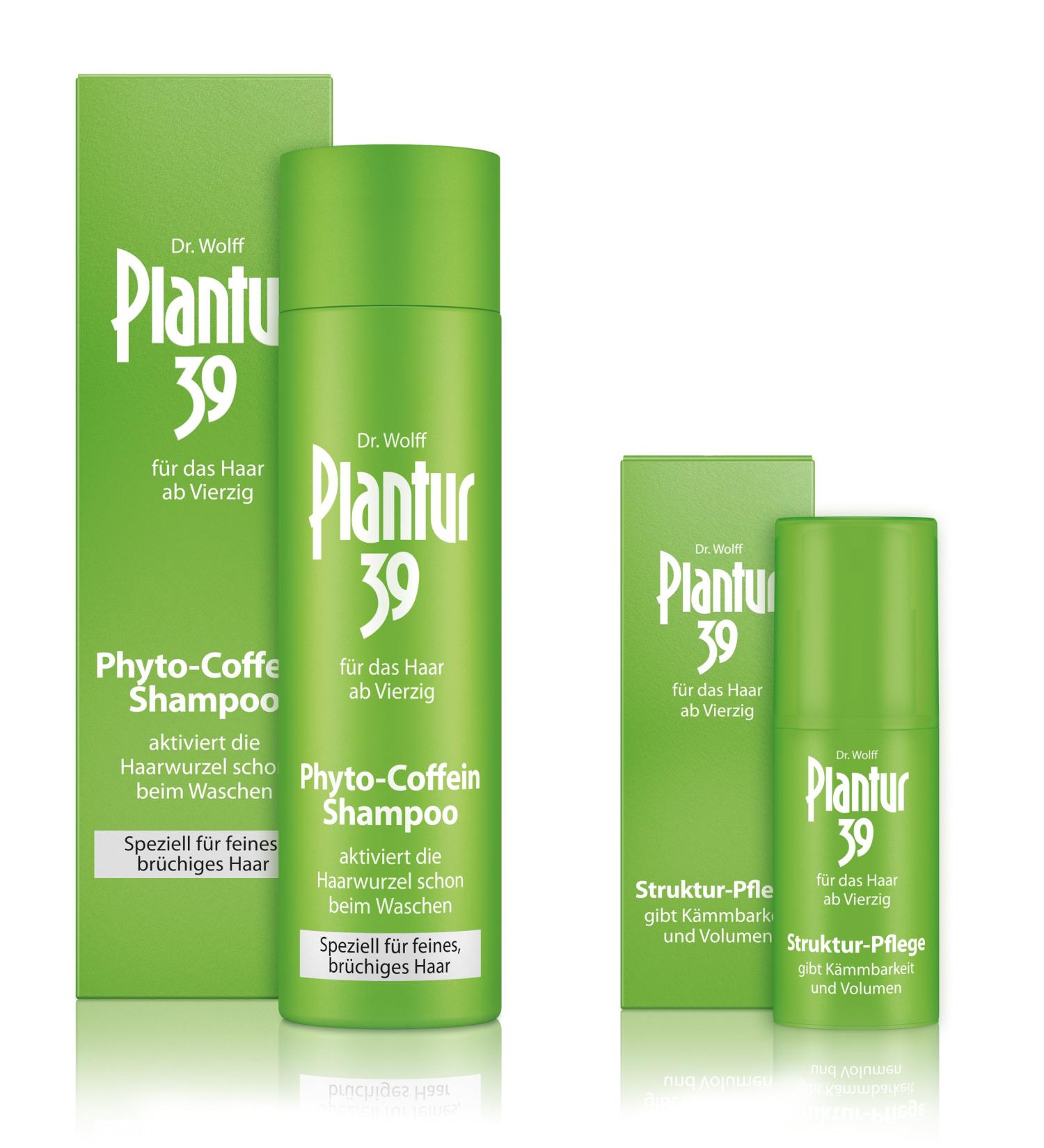  Plantur 39 Plantur 39 Phyto-Coffein Shampoo for Fine and Brittle Hair 250 ml & Structural Care for Detangling and Volume 30 ml - Shampoo against Hair Loss | Structural Hair Care - Buy Online on GoSupps.com