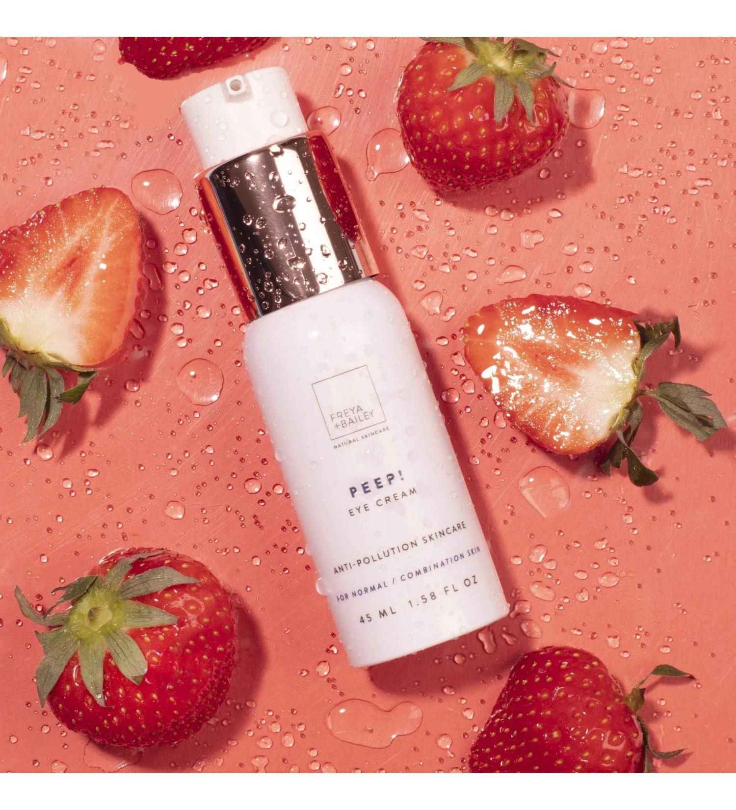 PEEP! Cr me contour des yeux la fraise l'extrait de papaye + VIT B3 (peau normale/mixte) - Buy Online on GoSupps.com