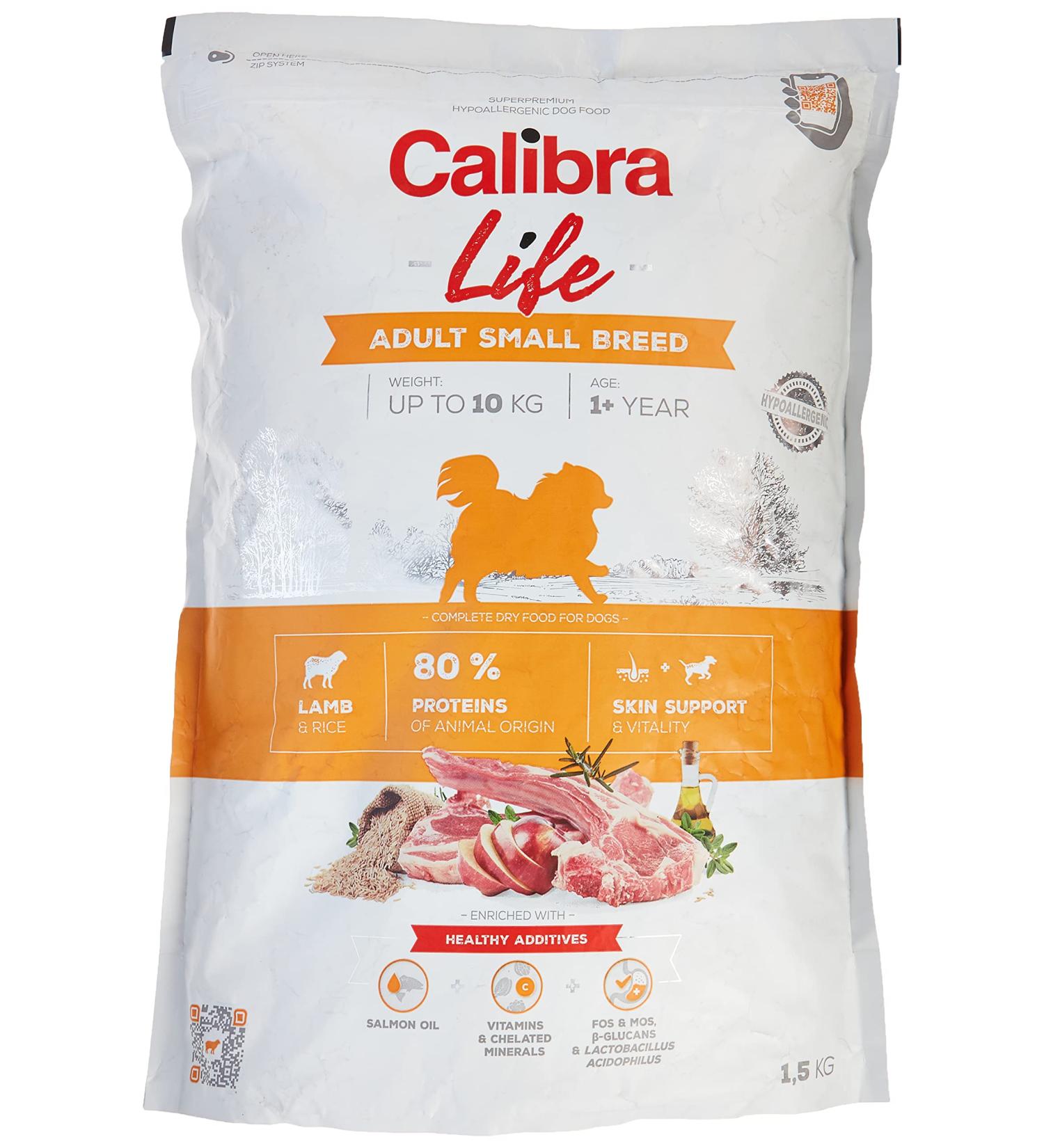 CALIBRA Dog Life Adult Small Breed Cordero 1 5KG - Buy Online on GoSupps.com