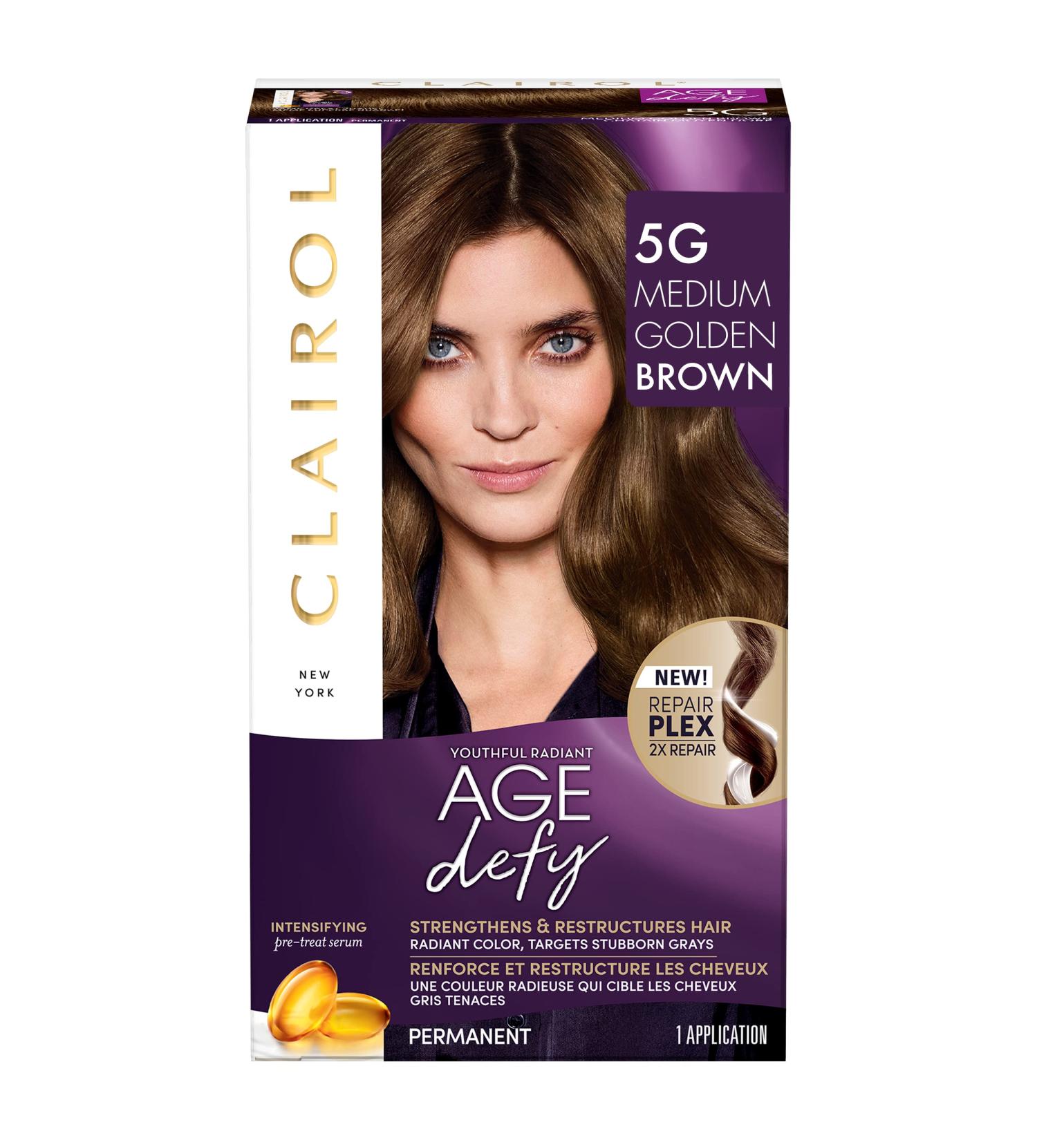 Clairol Age Defy 5G Medium Golden Brown Hair Dye - Pack of 1 - Buy Online on GoSupps.com
