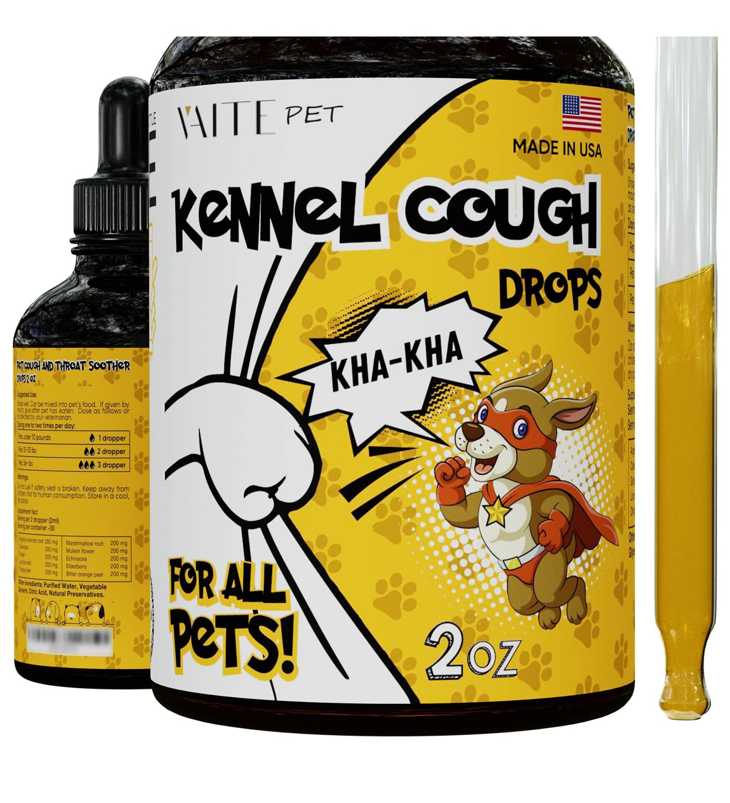 Kennel Cough Drops for Dogs & Cats - 2.01oz - Respiratory & Throat Support - Buy Online on GoSupps.com