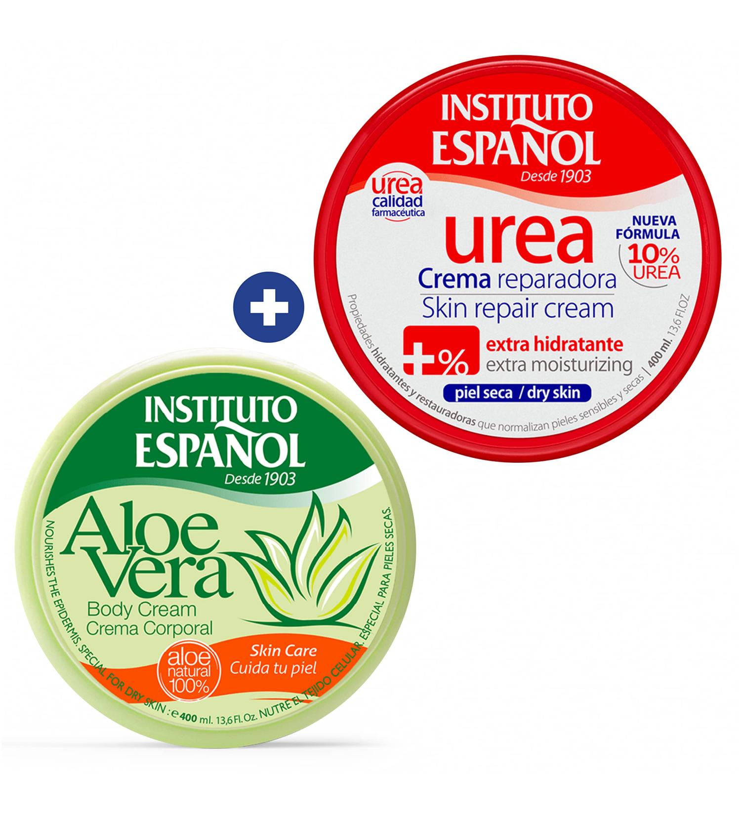 Sorrisini Instituto Espa ol Aloe Vera Body Urea Cream Bundle for daily skin care Daily nourishing and moisturizing Body Cream for hands feet and knees for all skin types Set 800ml - Buy Online on GoSupps.com