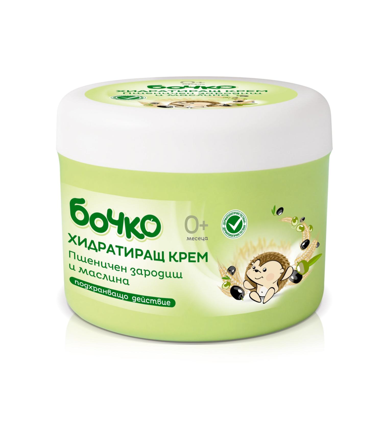 Baby moisturising cream Bochko with olive oil and wheat germ 240 ml