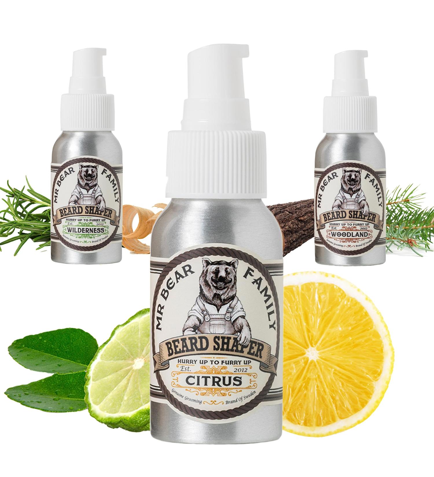 MR Bear Family Bart Cream for Men - Moisturizing Vegan Beard Balm - Citrus Scent - 50ml - Buy Online on GoSupps.com