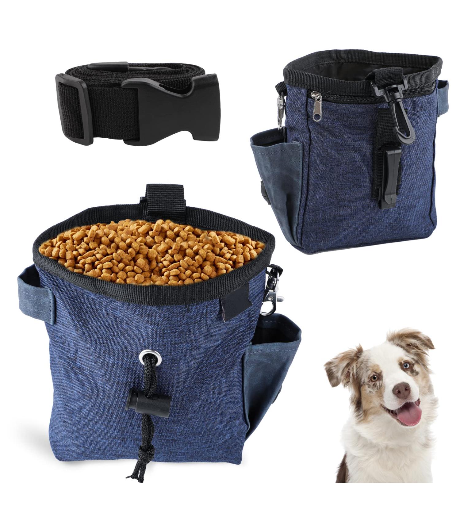 Svalor Treats for Dogs | Versatile Hands-Free Training Feed Bag with Feces Dispenser & Adjustable Belt - Blue - Buy Online on GoSupps.com
