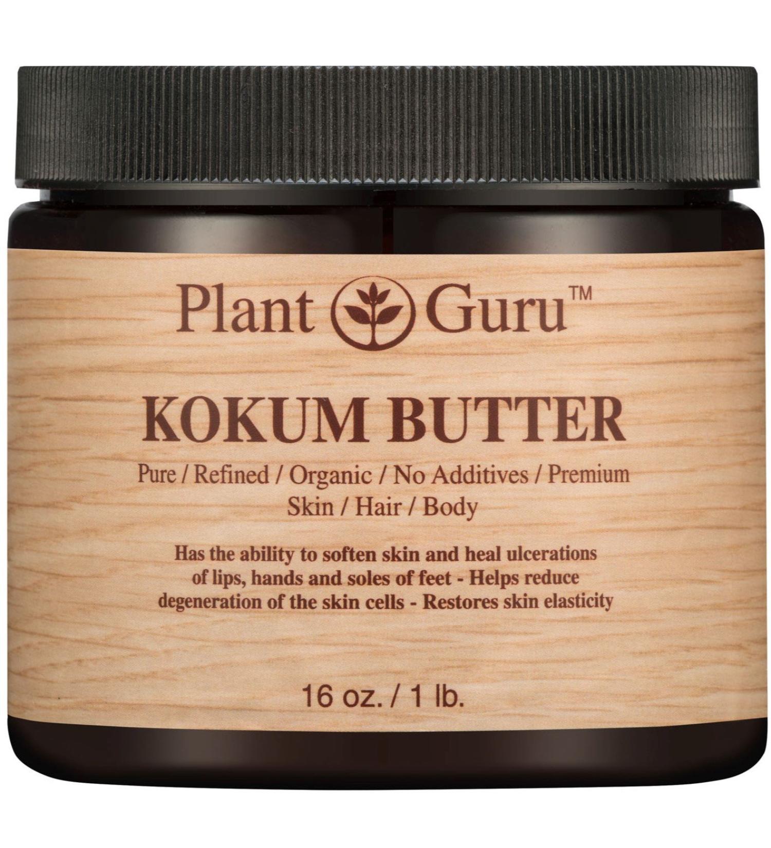Raw Kokum Butter - 100% Pure Natural Cold Pressed 16 oz | Skin Hair & DIY Moisturizer - Premium Quality for Creams Balms Lotions & Soap Making - Buy Online on GoSupps.com