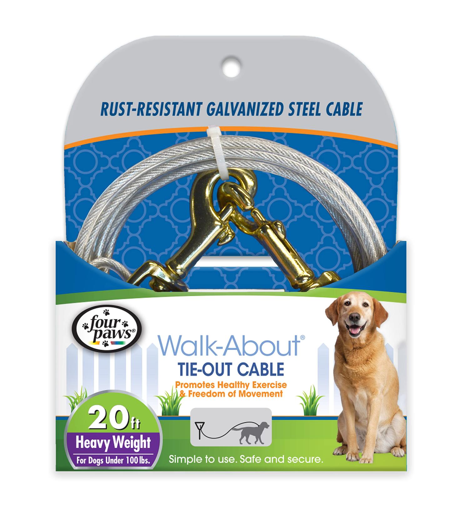 Interpet 384720 Four Paws Heavy Silver Cable - 6m (20ft) for Secure International Shipping - Buy Online on GoSupps.com