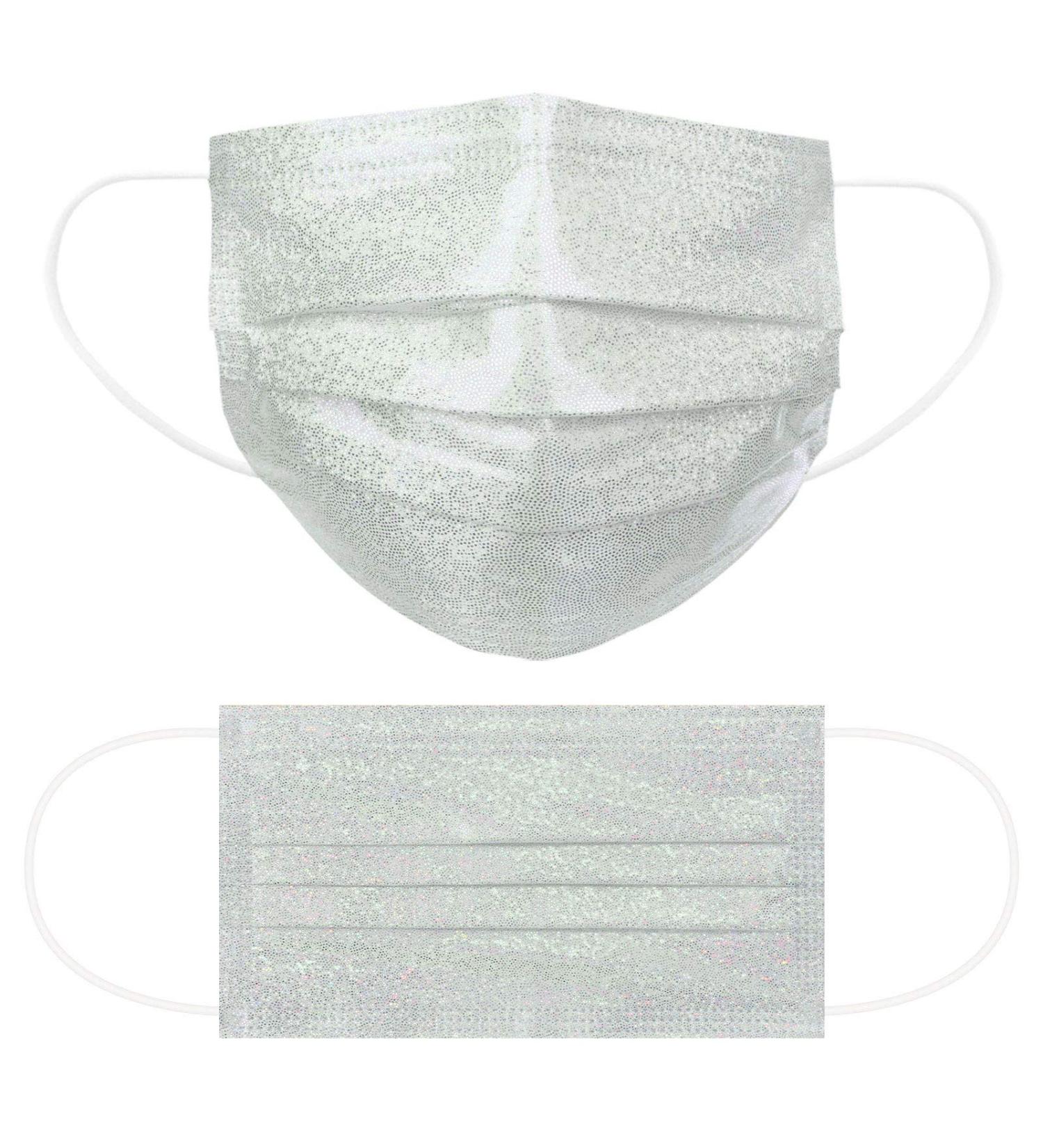 50pc Stylish Bronzing Reflective 3 Ply Disposable_Face_Mask for Men Women Use - Buy Online on GoSupps.com