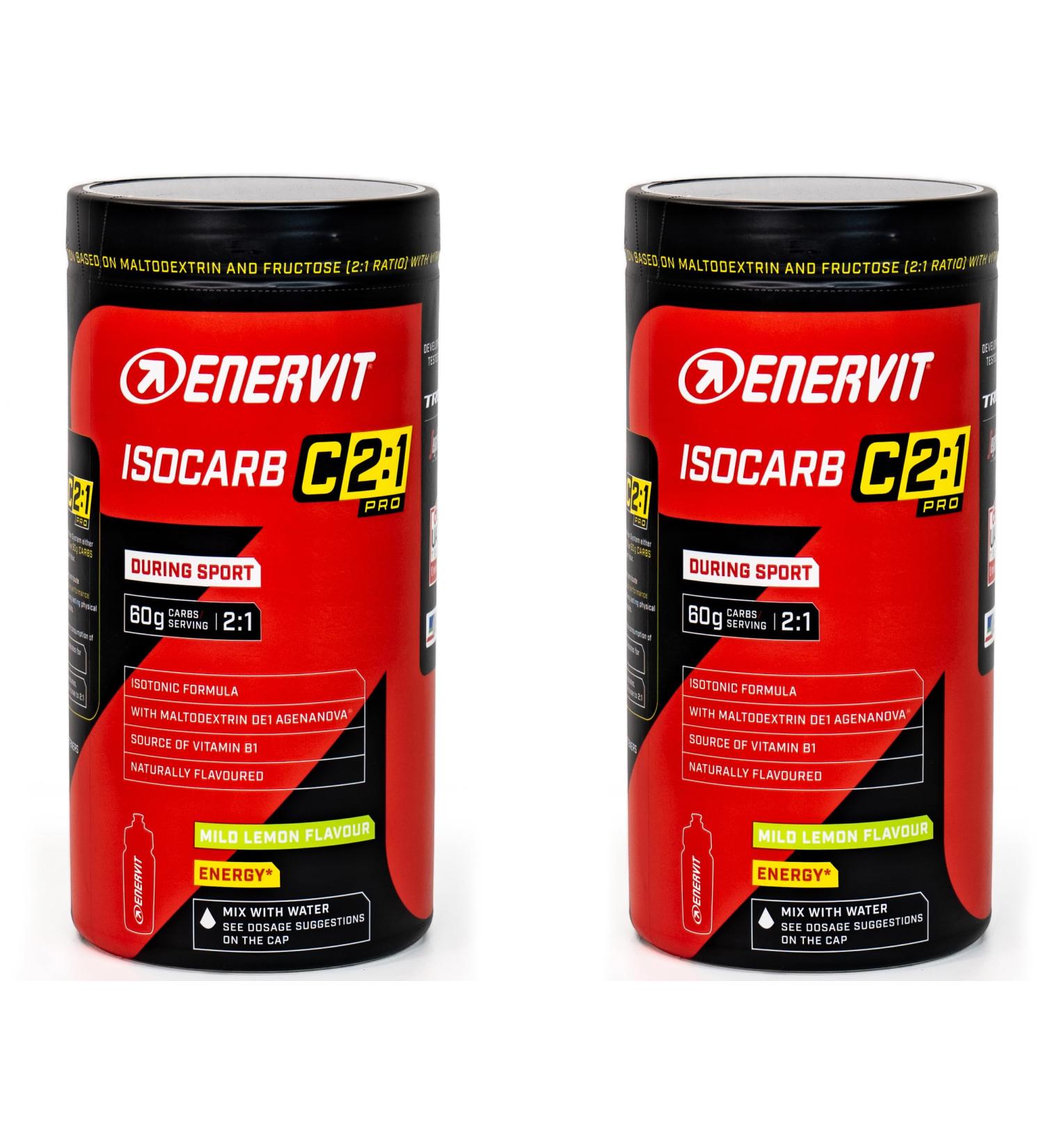  ENERVIT Enervit - Isocarb C2:1 PRO Mild Lemon Flavor 650g Tub - During Sport - Buy Online on GoSupps.com
