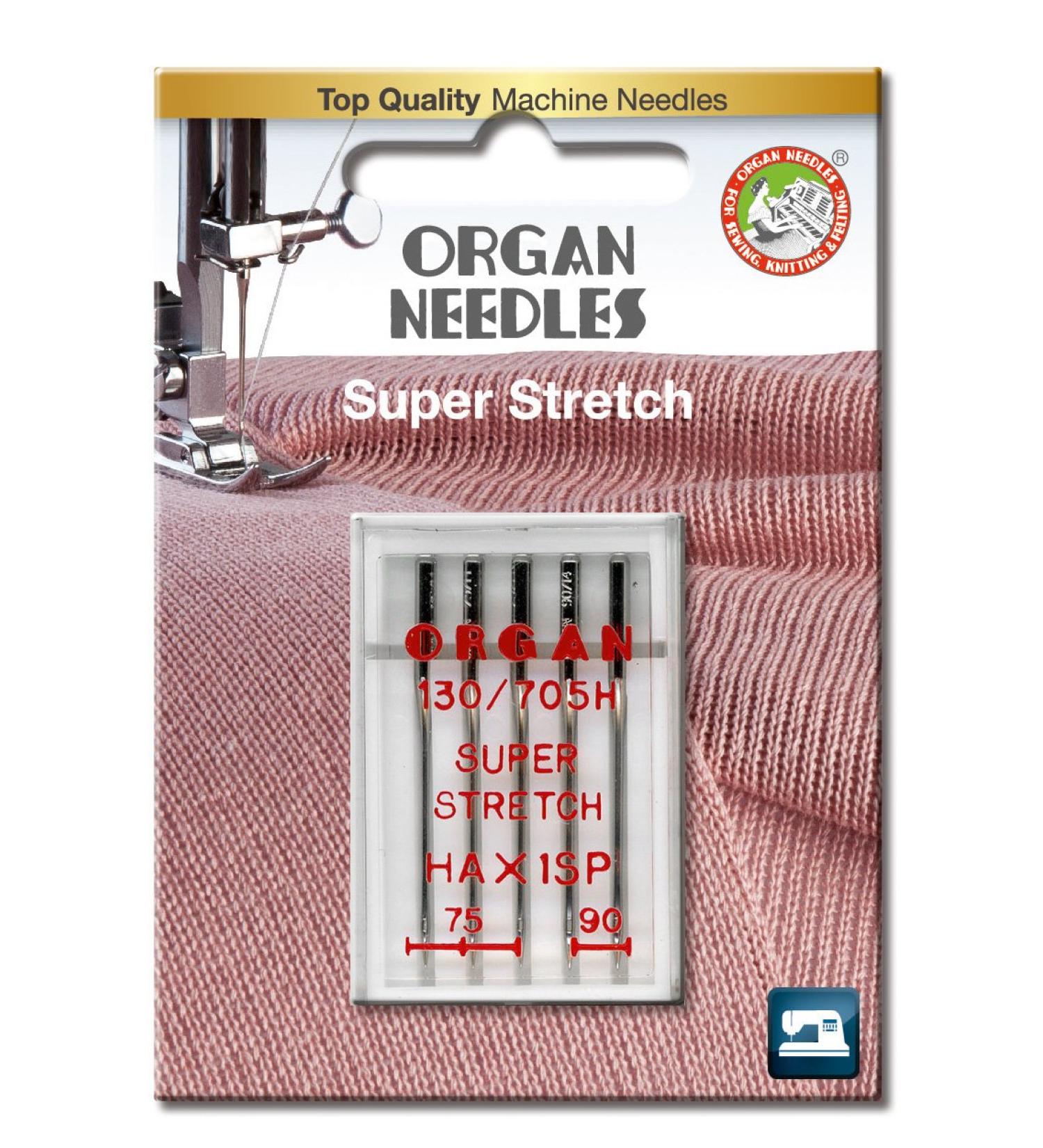 ORGAN NEEDLES Serger 75-90 Combo HAx1SP x 5 Needles