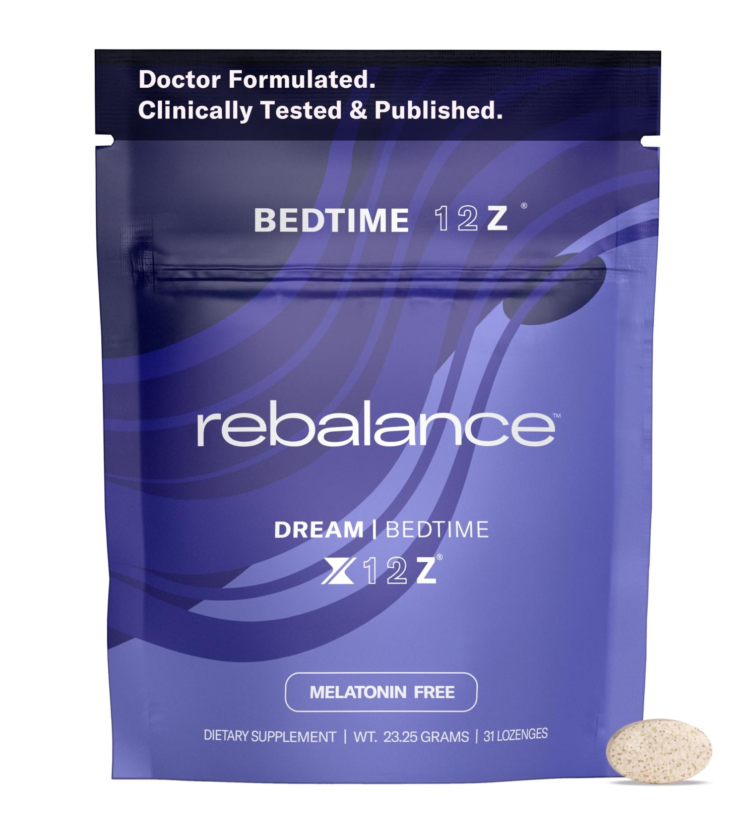 Rebalance Dream Sleep Mints for Restful Nights Melatonin Free Lozenges to Help Calm for a Deep Sleep Sugar-Free 31 Count (1 Month Supply) - Buy Online on GoSupps.com