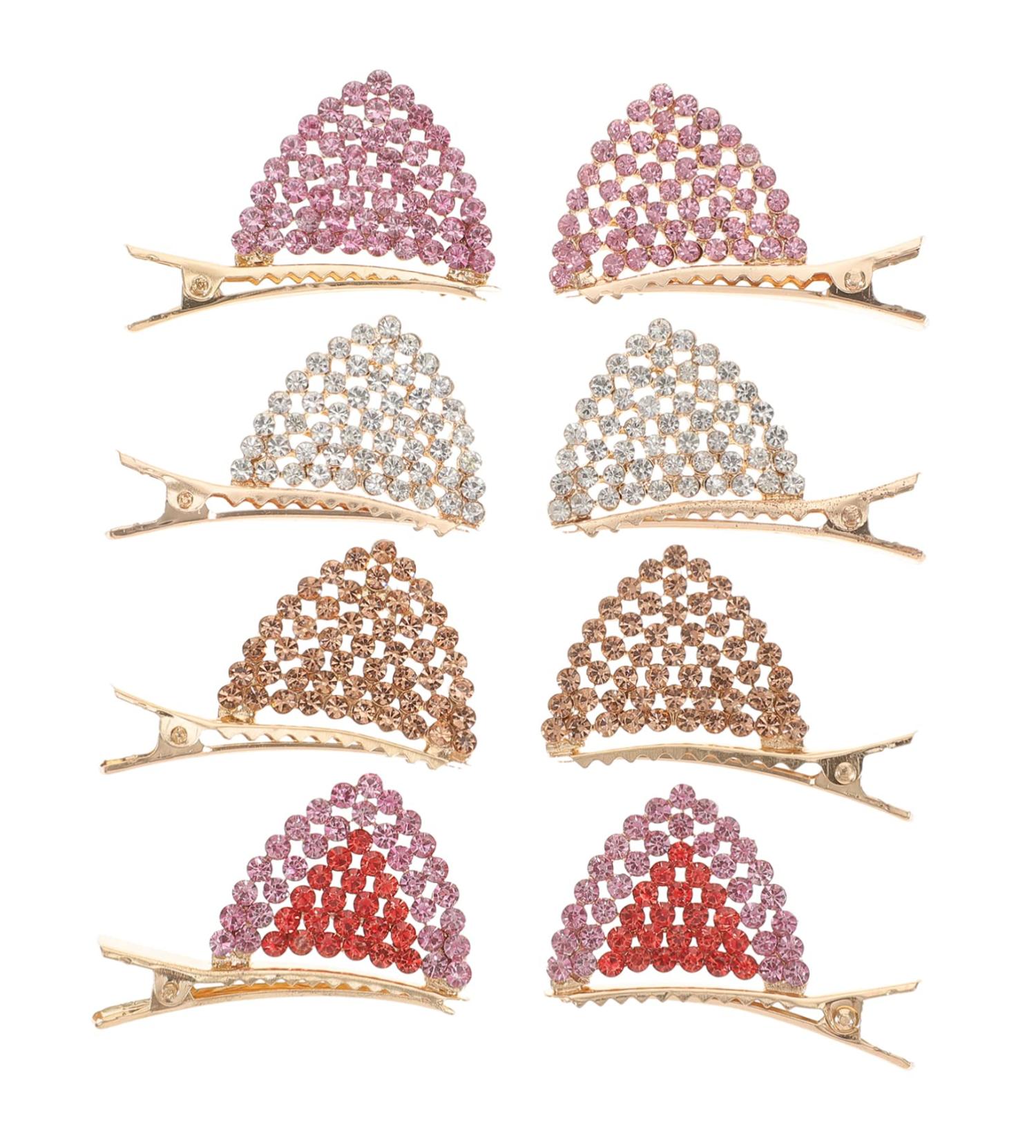 Angoily 4 Pairs Hairpin Kids Cat Cosplay Costume Baby Girl Hair Accessories Crystal Cat Ears Kids Hair Accessories Barrettes for Girls Rhinestone Cat Ears Hair Cat Clip Child Alloy Fashion - Buy Online on GoSupps.com