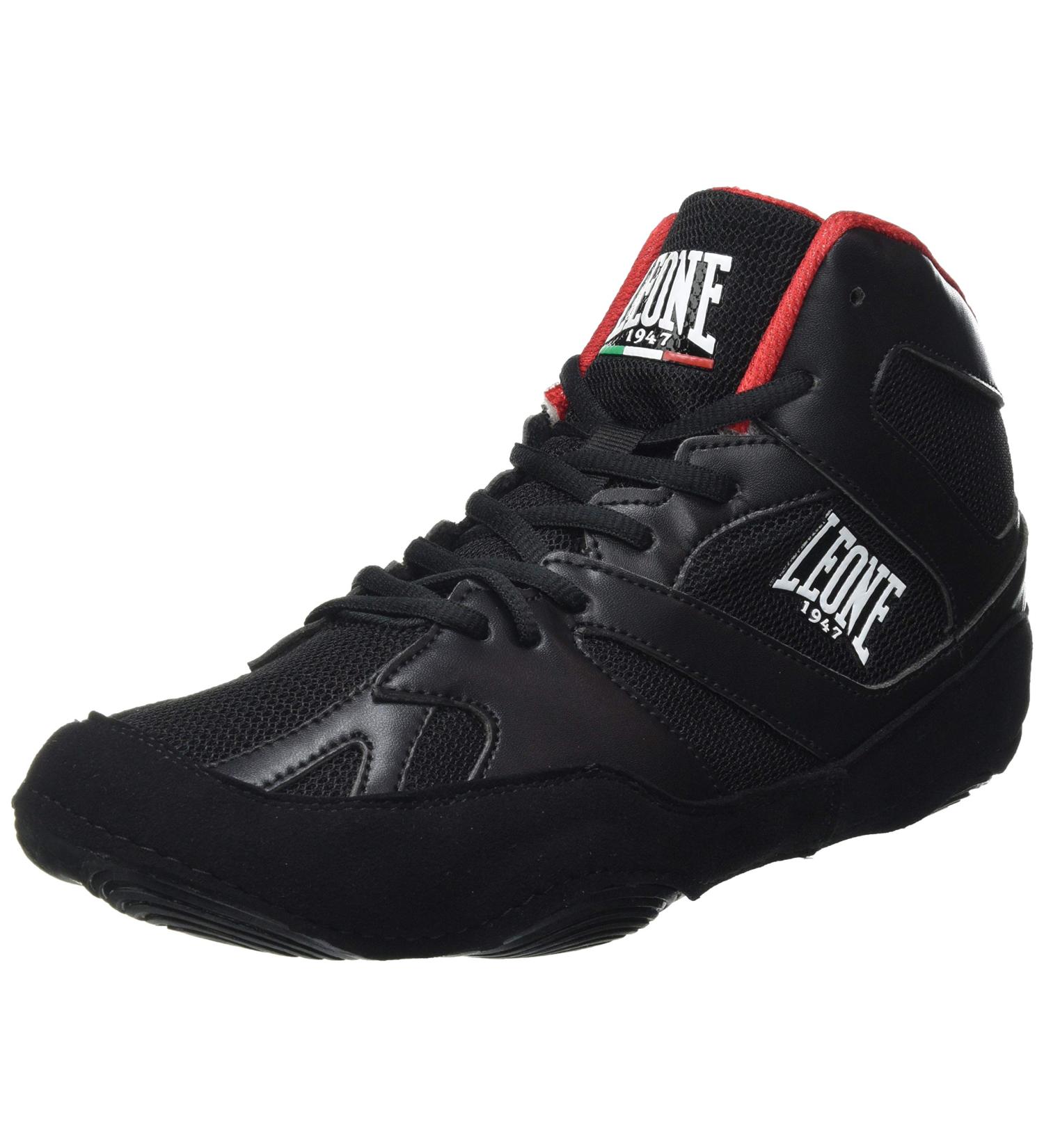 Buy LEONE 1947 Shoe Fighter Luchador - Unisex Black Wrestling Shoes Size 45 EU for Ultimate Performance - Buy Online on GoSupps.com