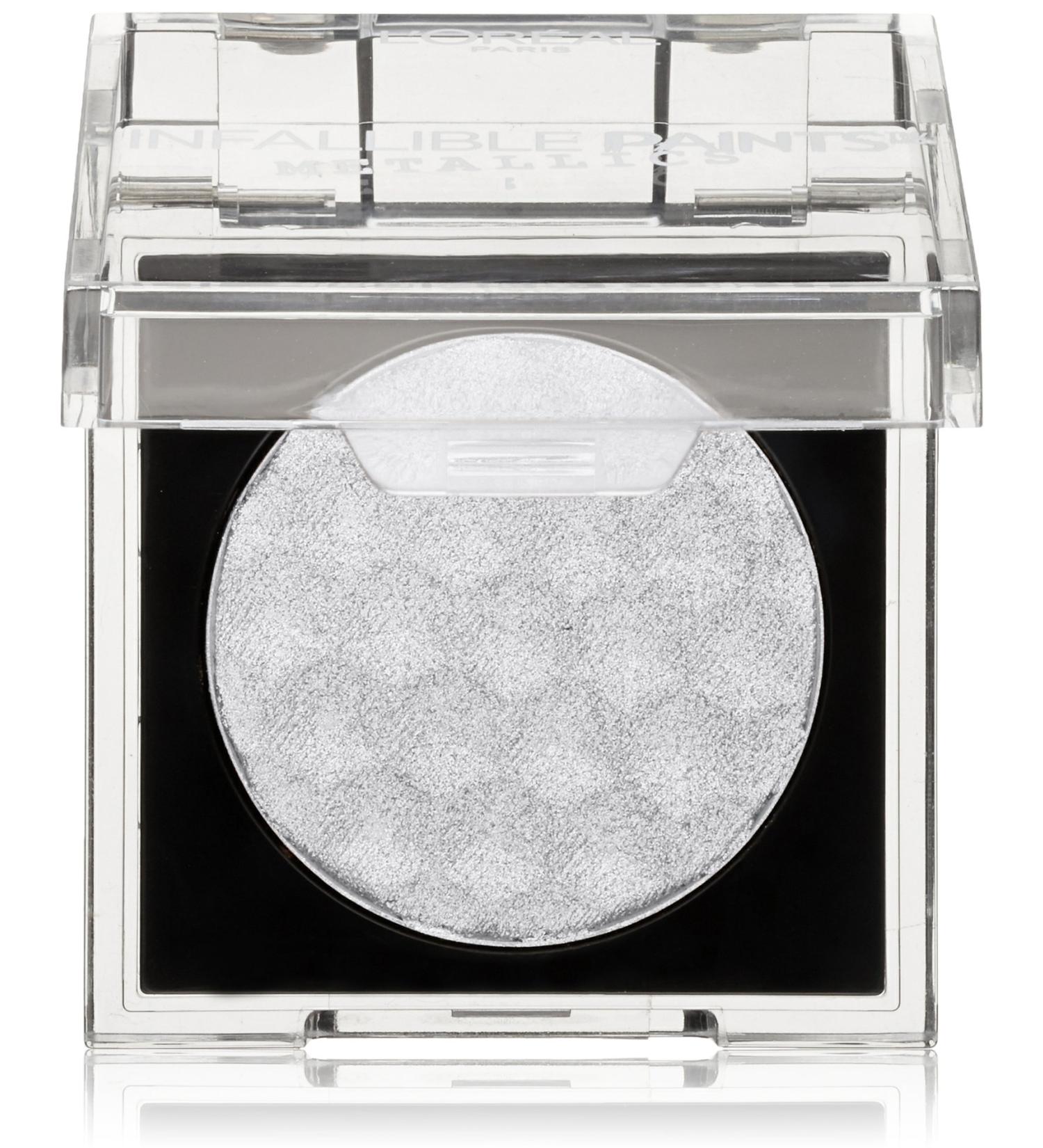 L'Oreal Paris Infallible Paints Eyeshadow Metallics - Aluminum Foil 0.09 oz - Long-Lasting Metallic Eye Shadow - Buy Online on GoSupps.com